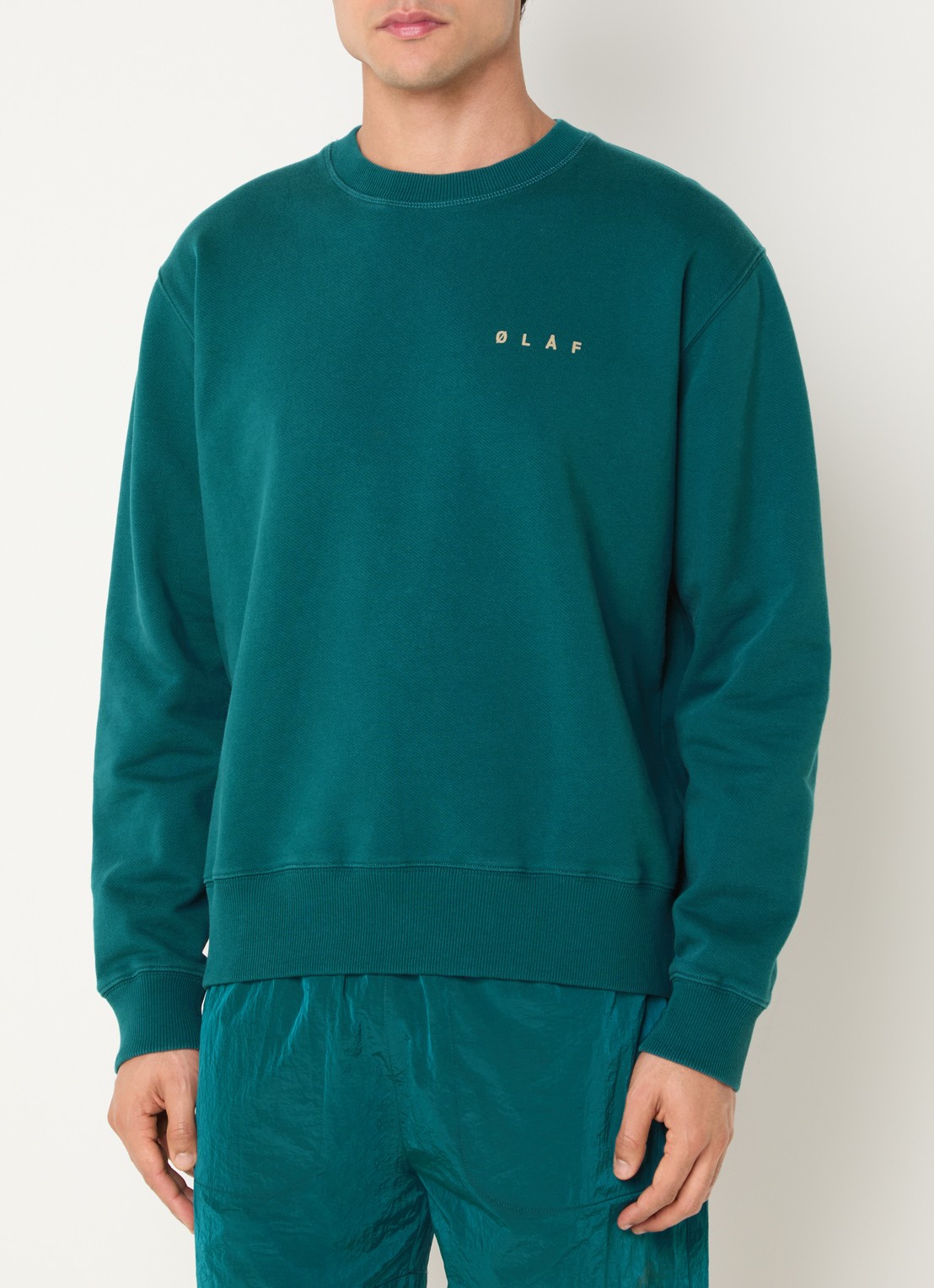 OLAF Sweater met print - achterkant 4 zeegroen