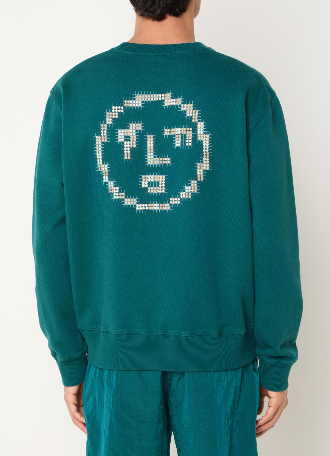OLAF Sweater met print - detail 3 zeegroen