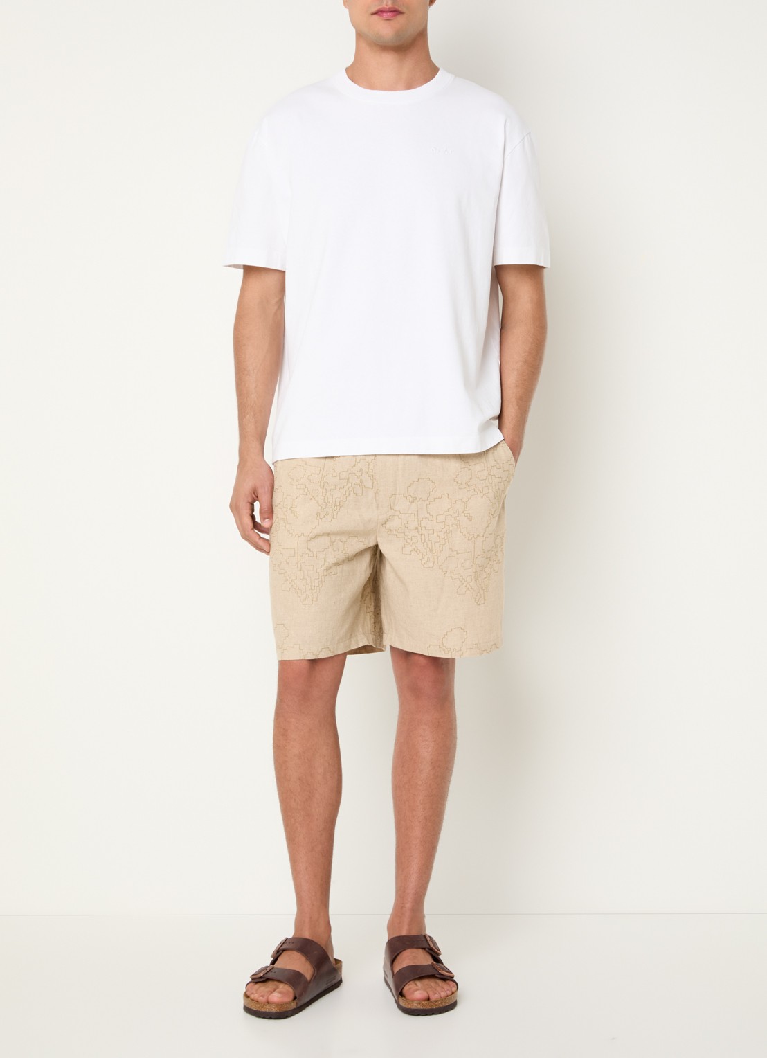 OLAF T-shirt met backprint - voorkant 3 wit