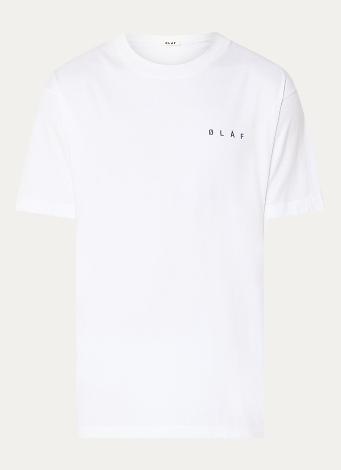 OLAF T-shirt met front- en backprint - voorkant 3 wit
