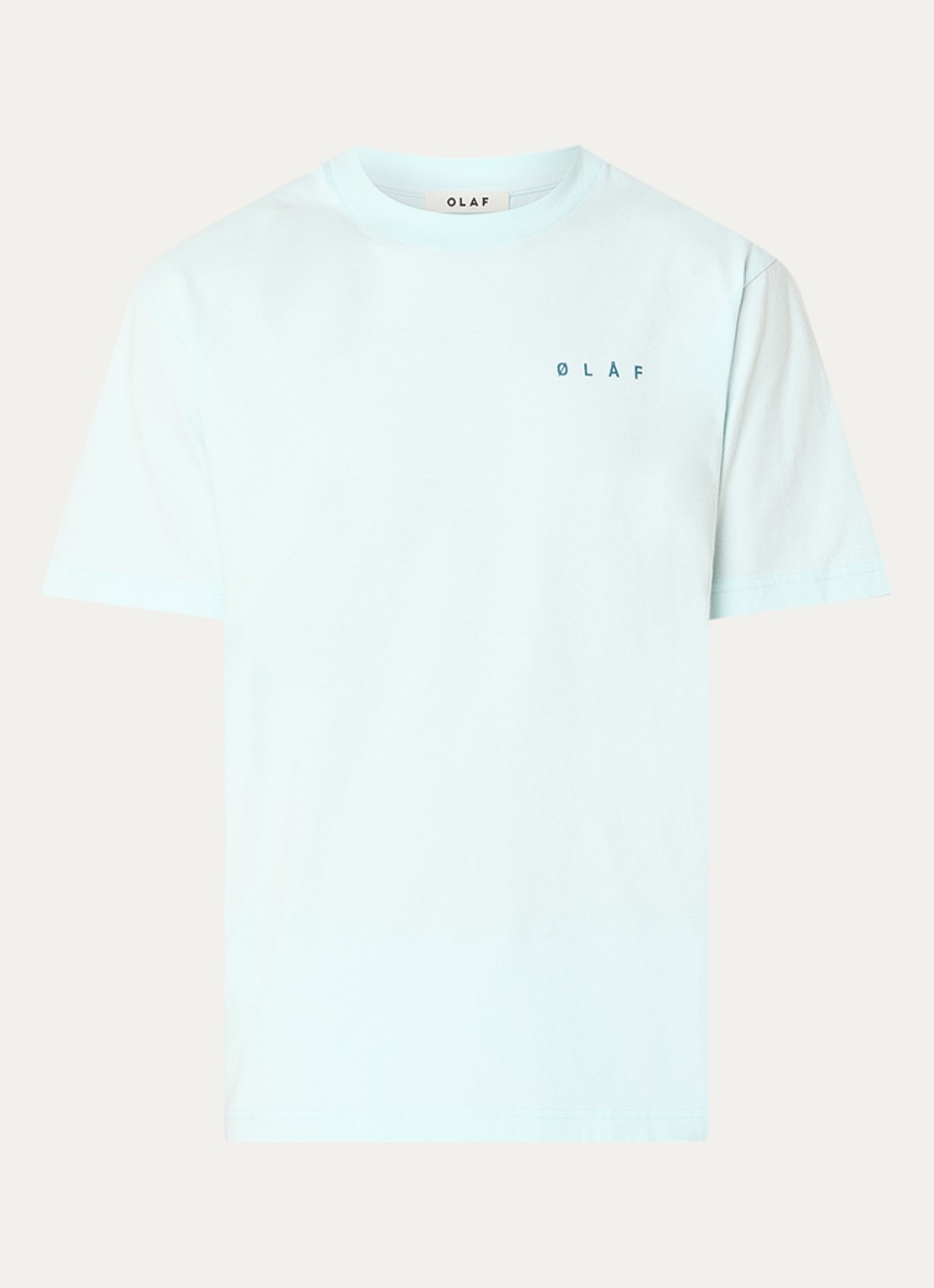 OLAF T-shirt met front- en backprint - voorkant 2 mint