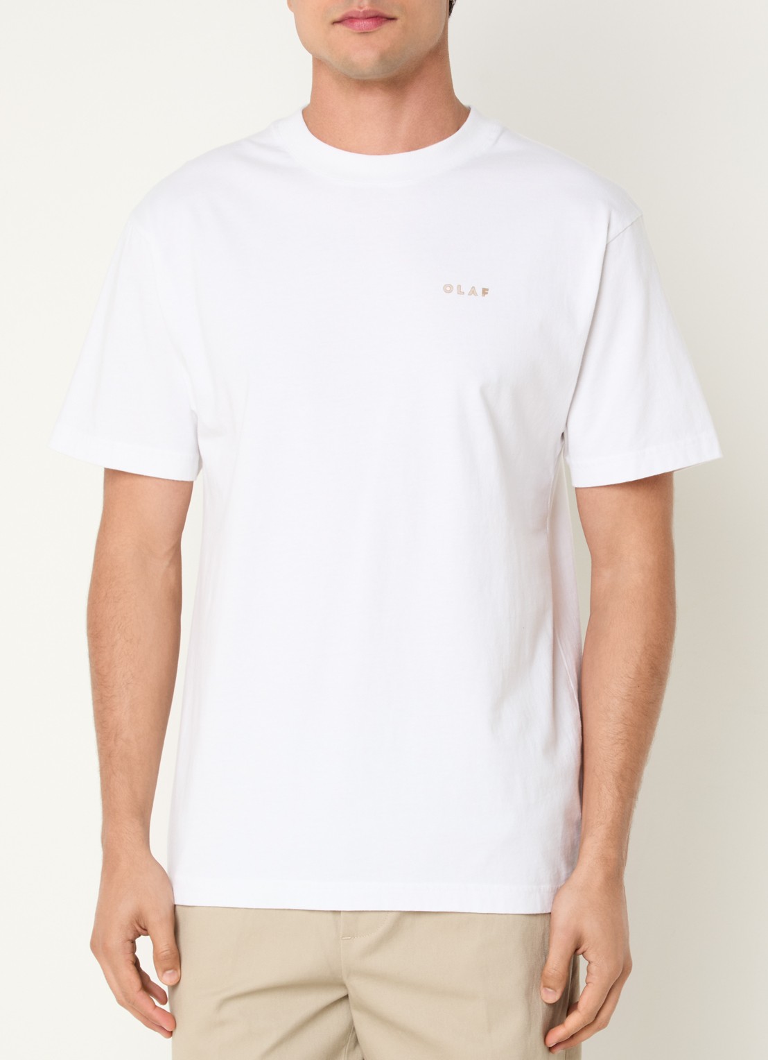 OLAF T-shirt met front- en backprint - achterkant 3 wit