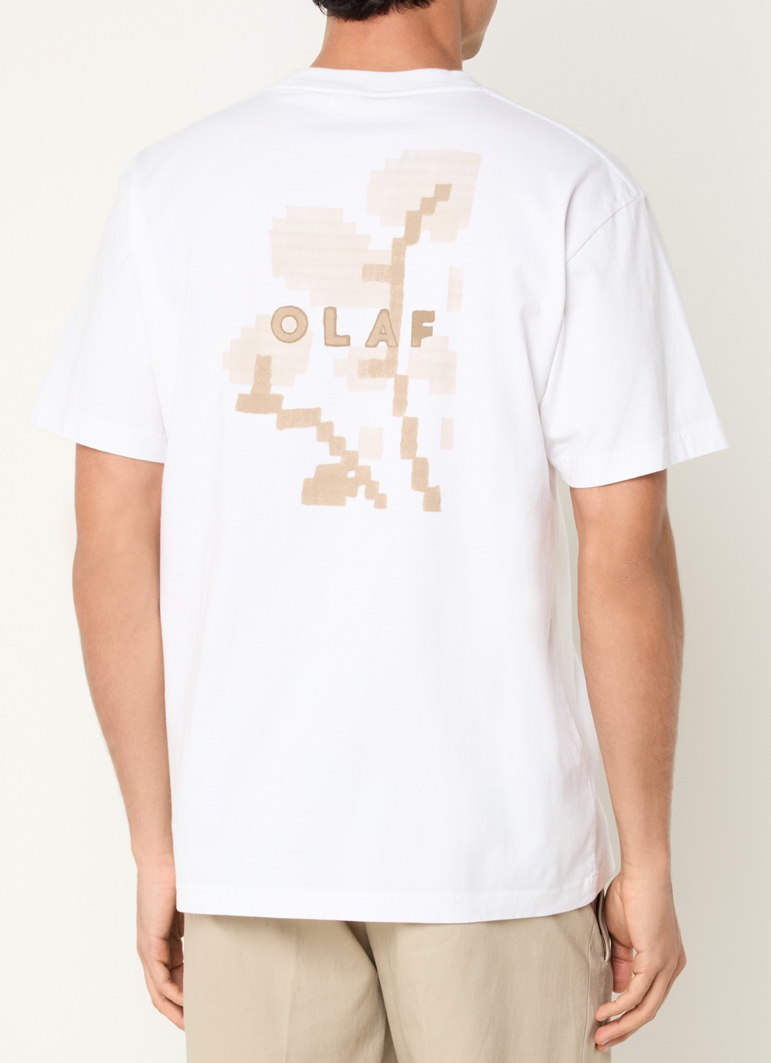 OLAF T-shirt met front- en backprint - detail 4 wit