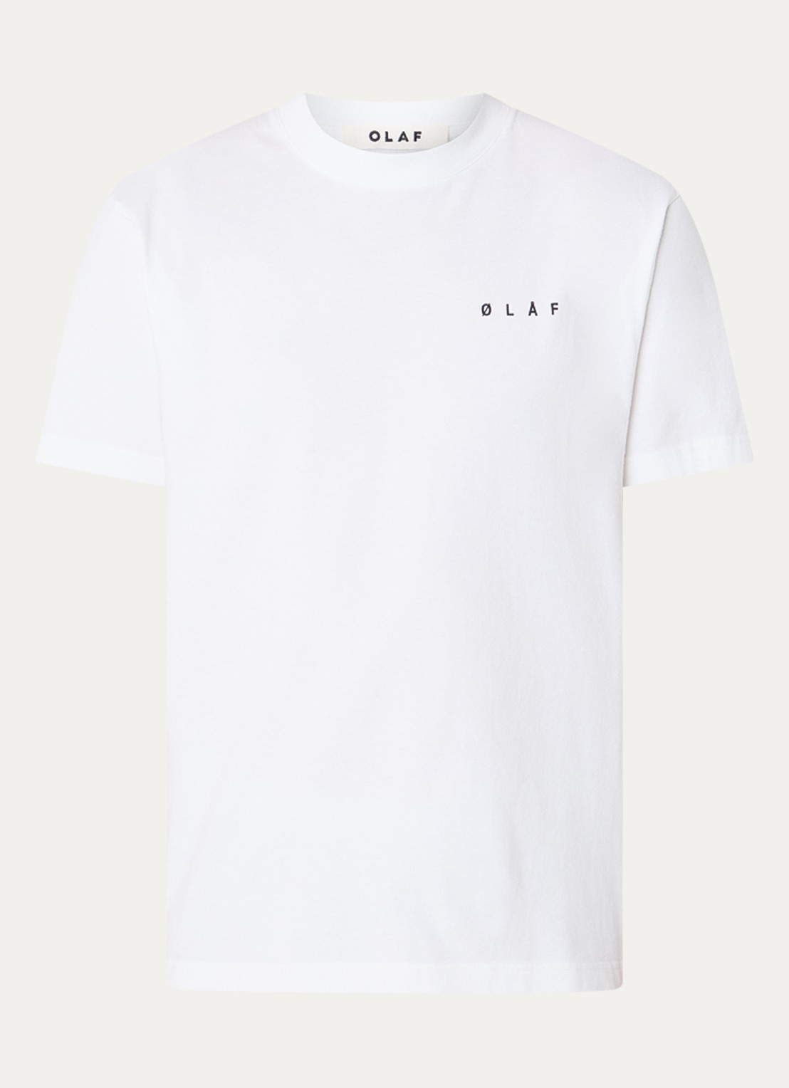OLAF T-shirt met logo- en backprint - voorkant 2 wit