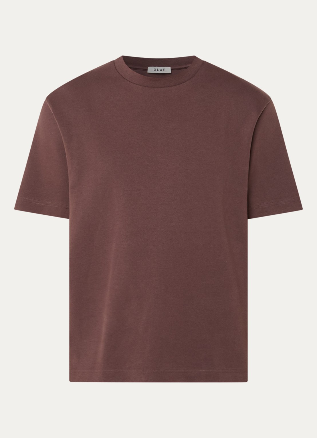OLAF T-shirt met logo - voorkant 2 bruin