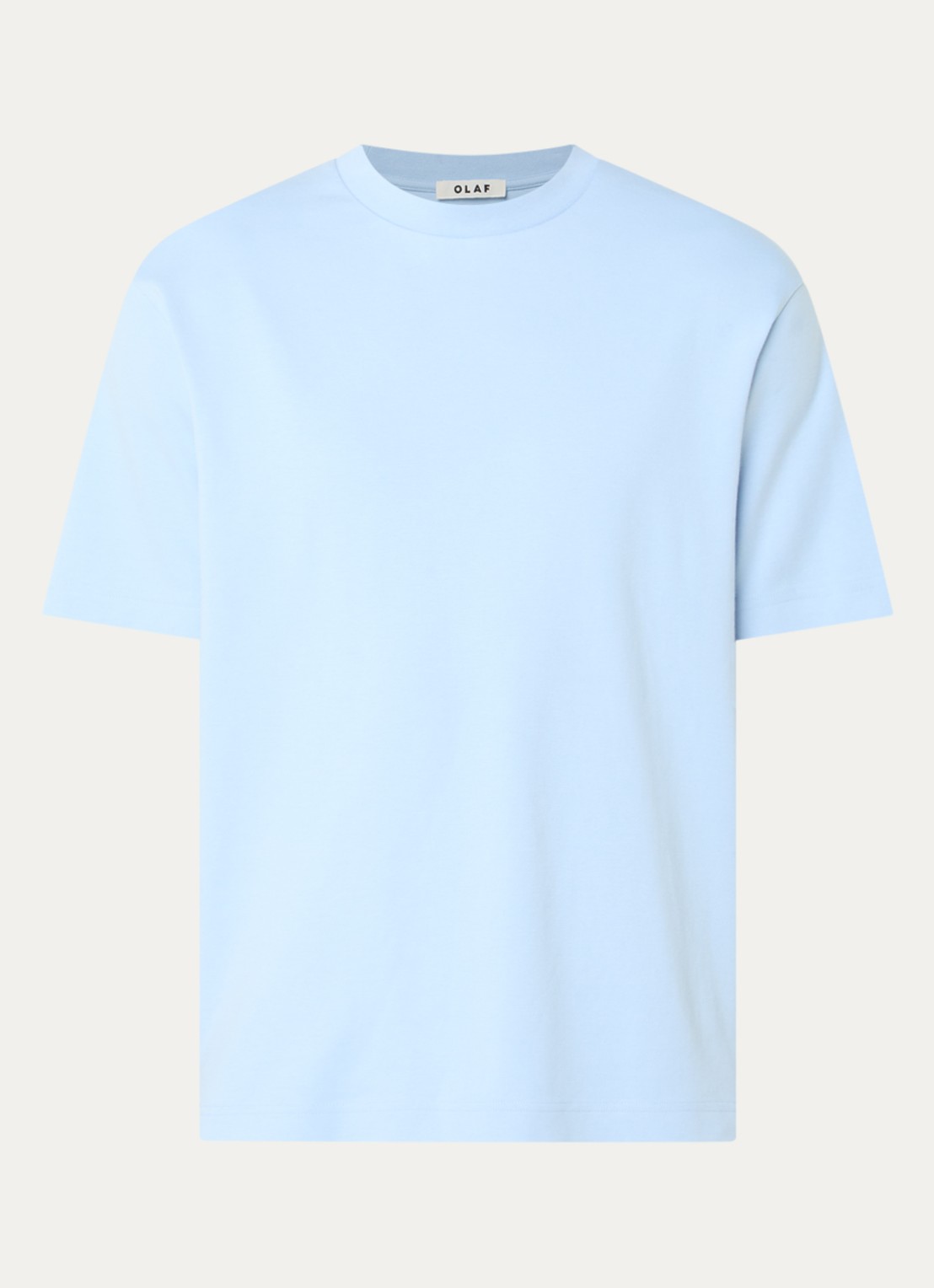 OLAF T-shirt met logo - voorkant 3 lichtblauw