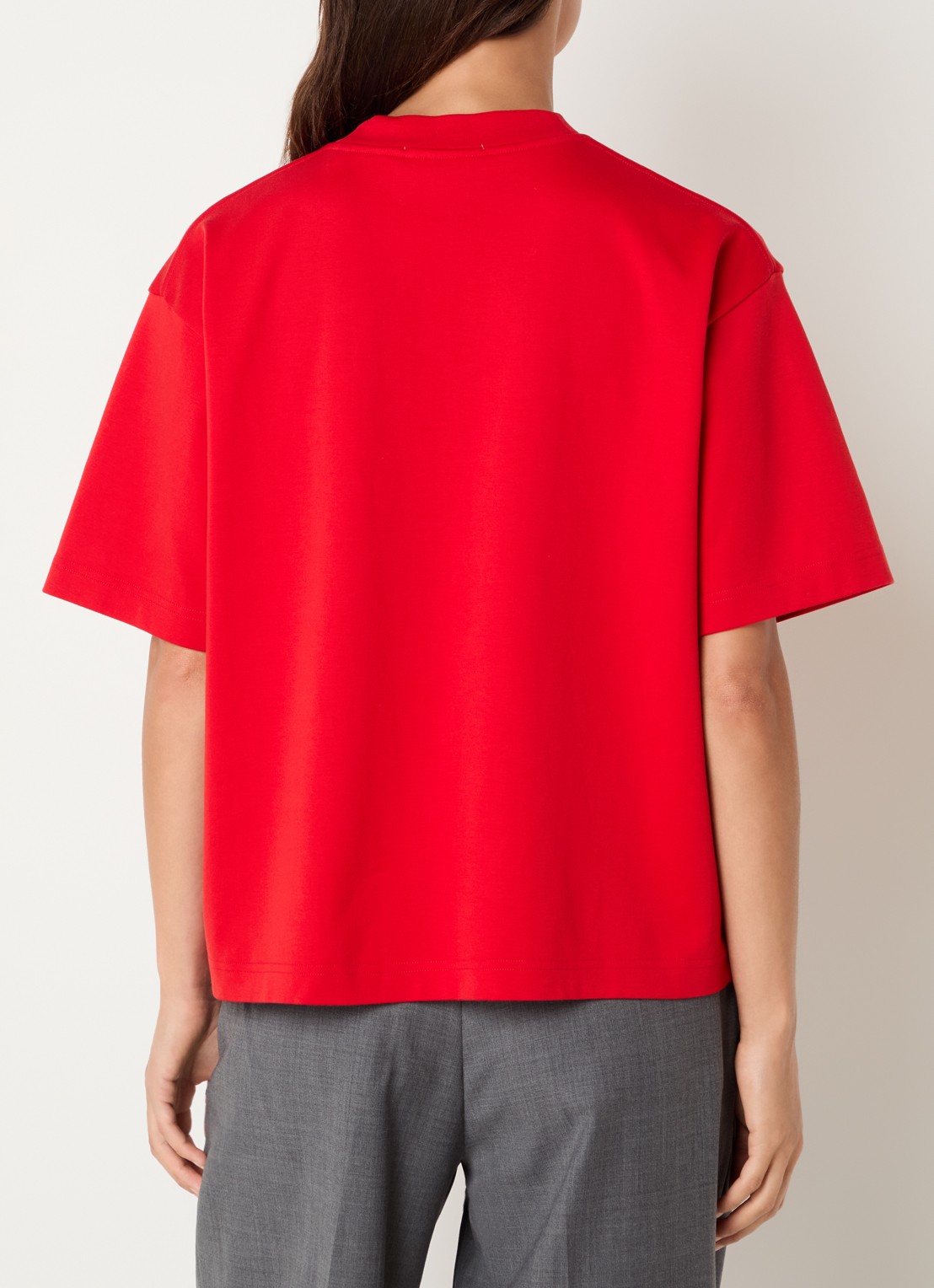 OLAF T-shirt met logo - achterkant 2 rood