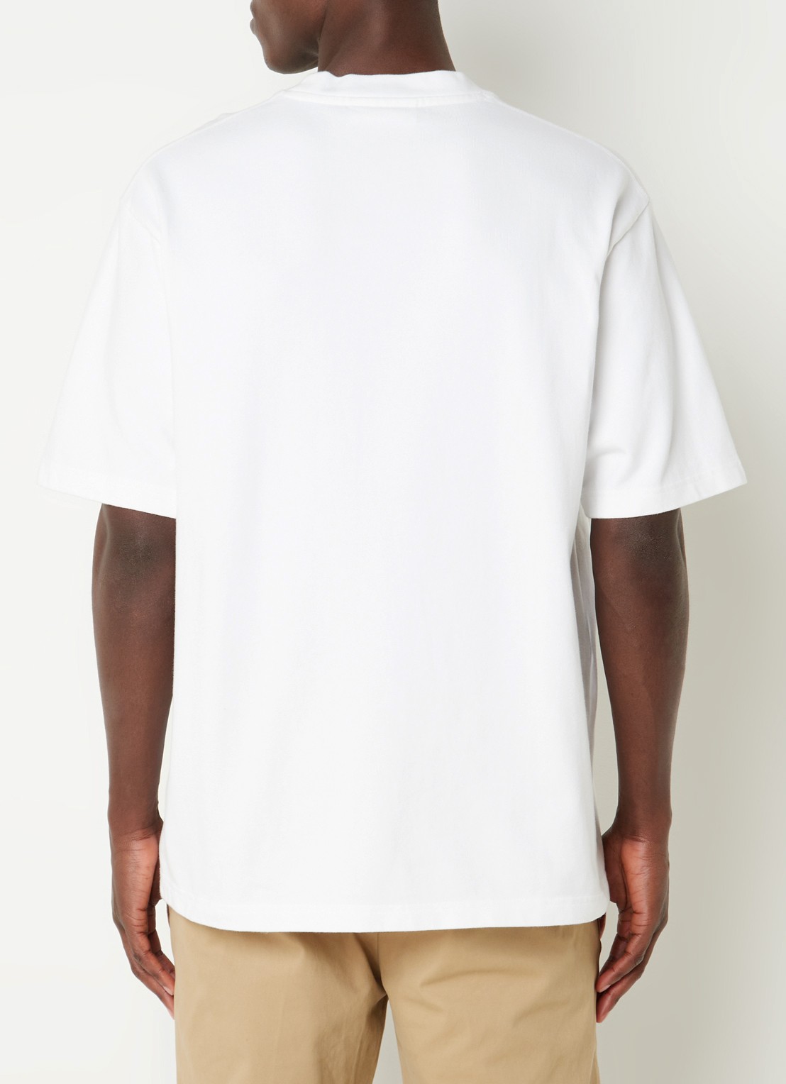 OLAF T-shirt met logoborduring - achterkant 4 wit