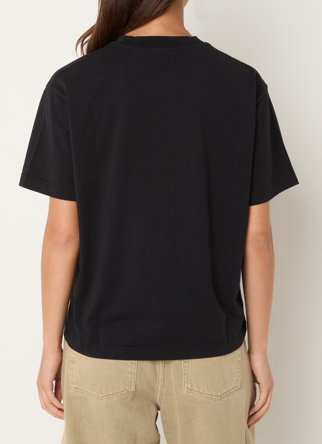 OLAF T-shirt met logoborduring - achterkant 3 zwart