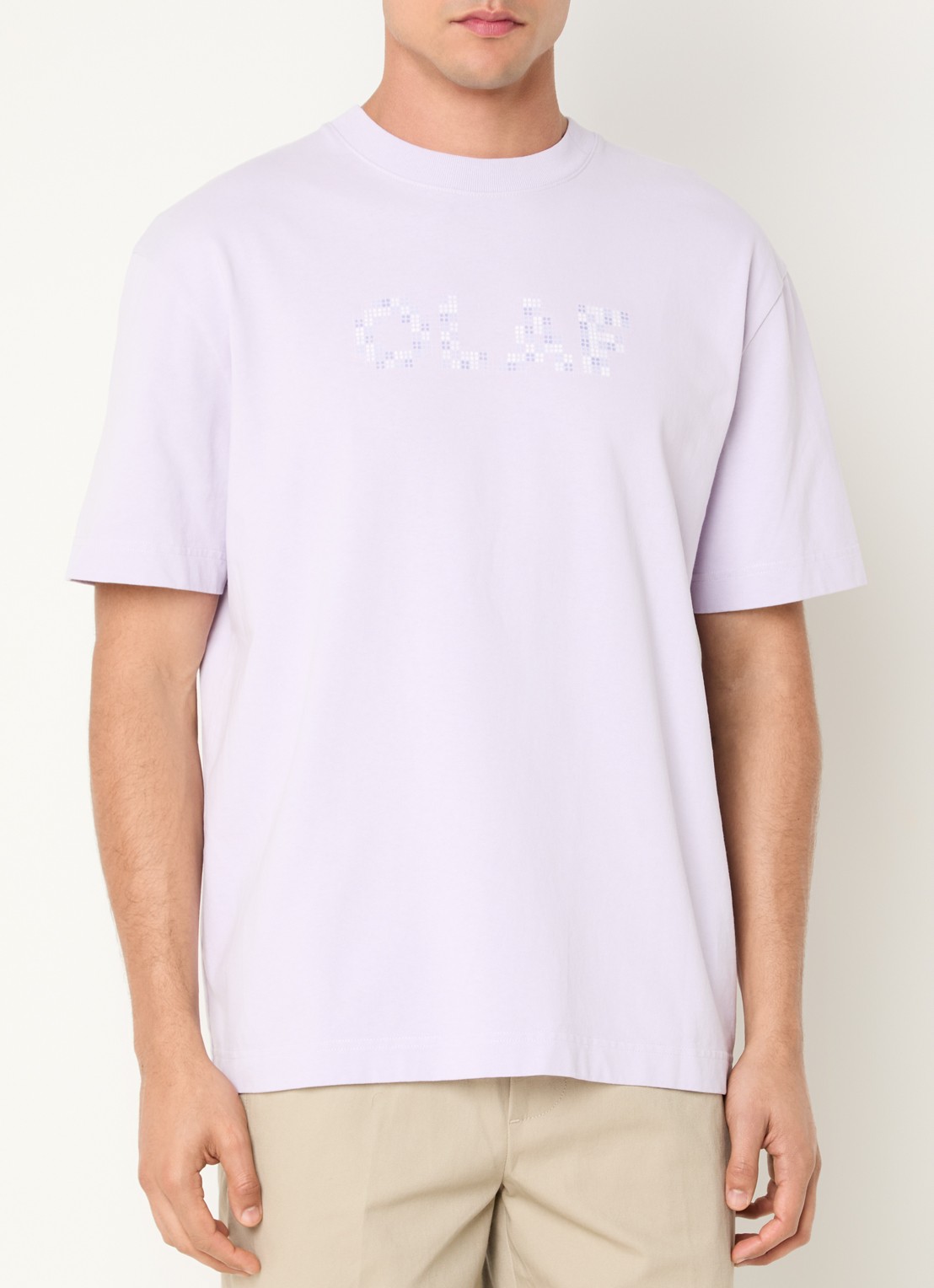 OLAF T-shirt met logoprint - detail 4 paars