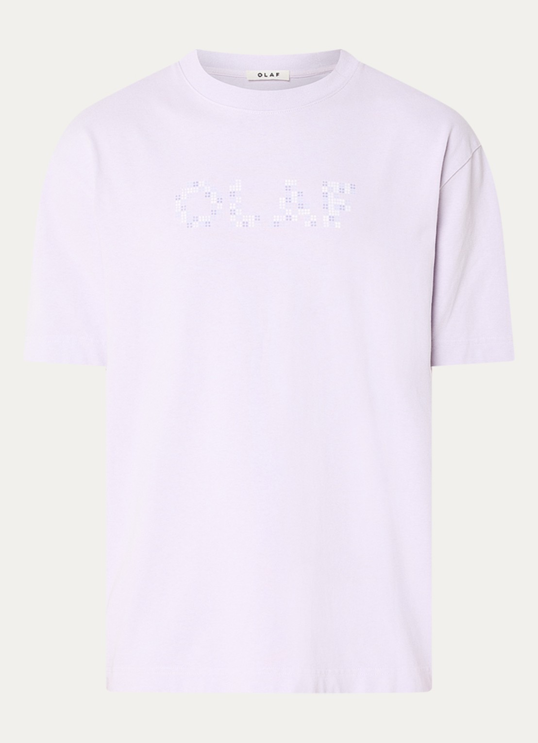 OLAF T-shirt met logoprint - voorkant paars