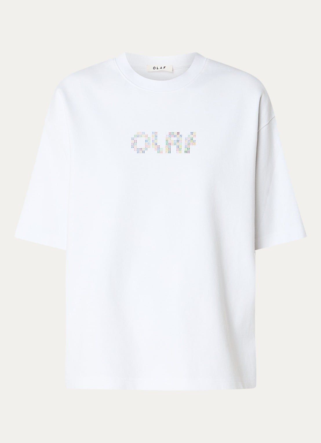 OLAF T-shirt met logoprint - voorkant wit