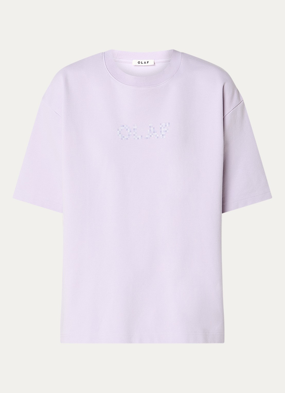 OLAF T-shirt met logoprint - voorkant lila