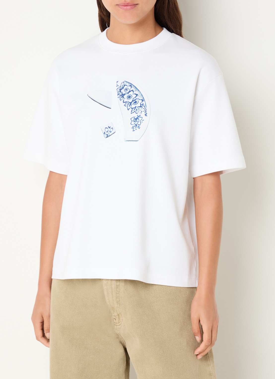 OLAF T-shirt met print - detail 3 wit
