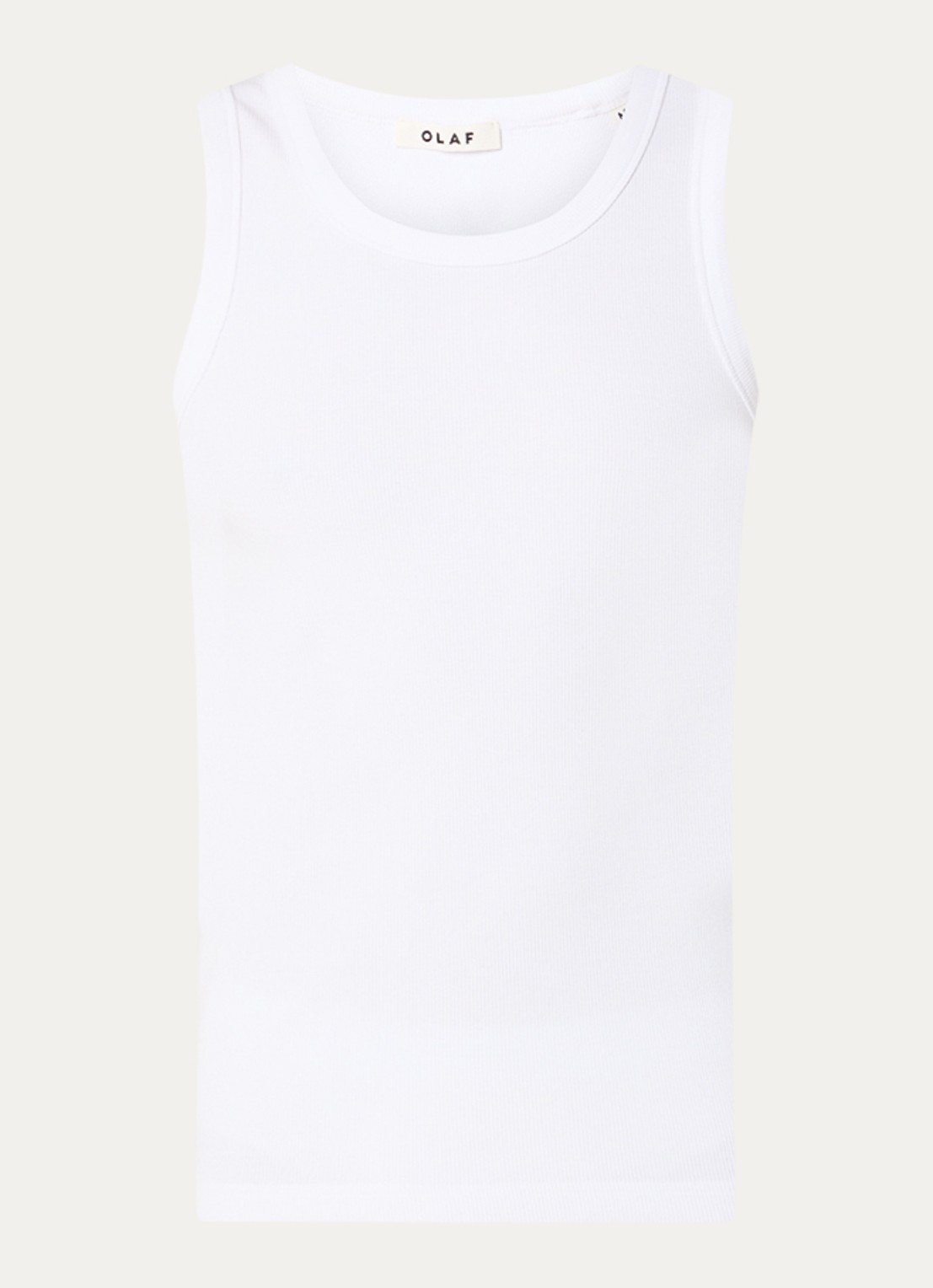 OLAF Tanktop met logo - voorkant wit