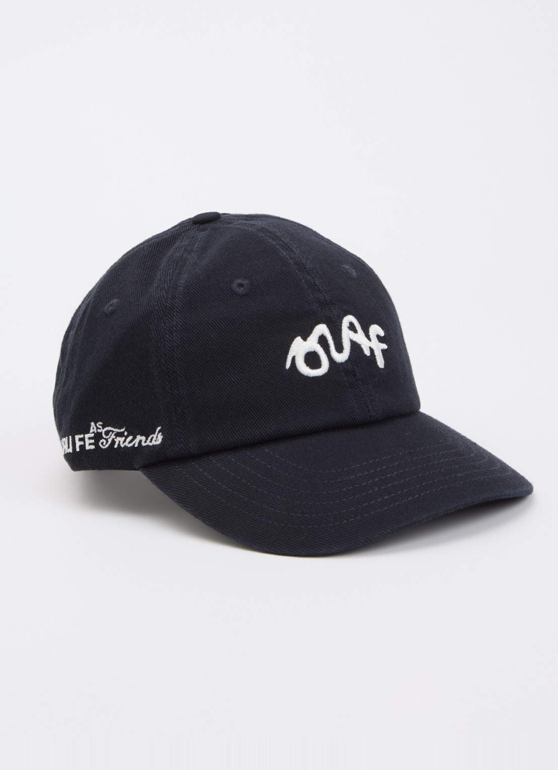 OLAF Varsity pet met logoborduring - voorkant donkerblauw