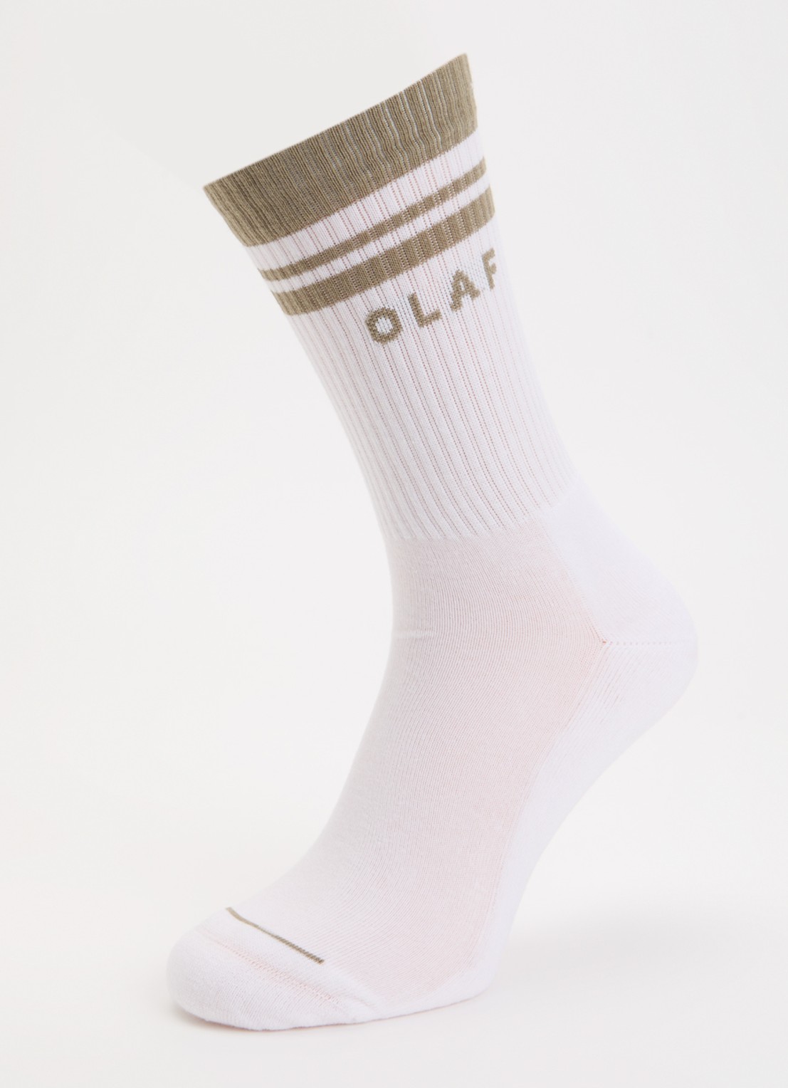 OLAF Varsity sokken in katoenblend  - detail wit