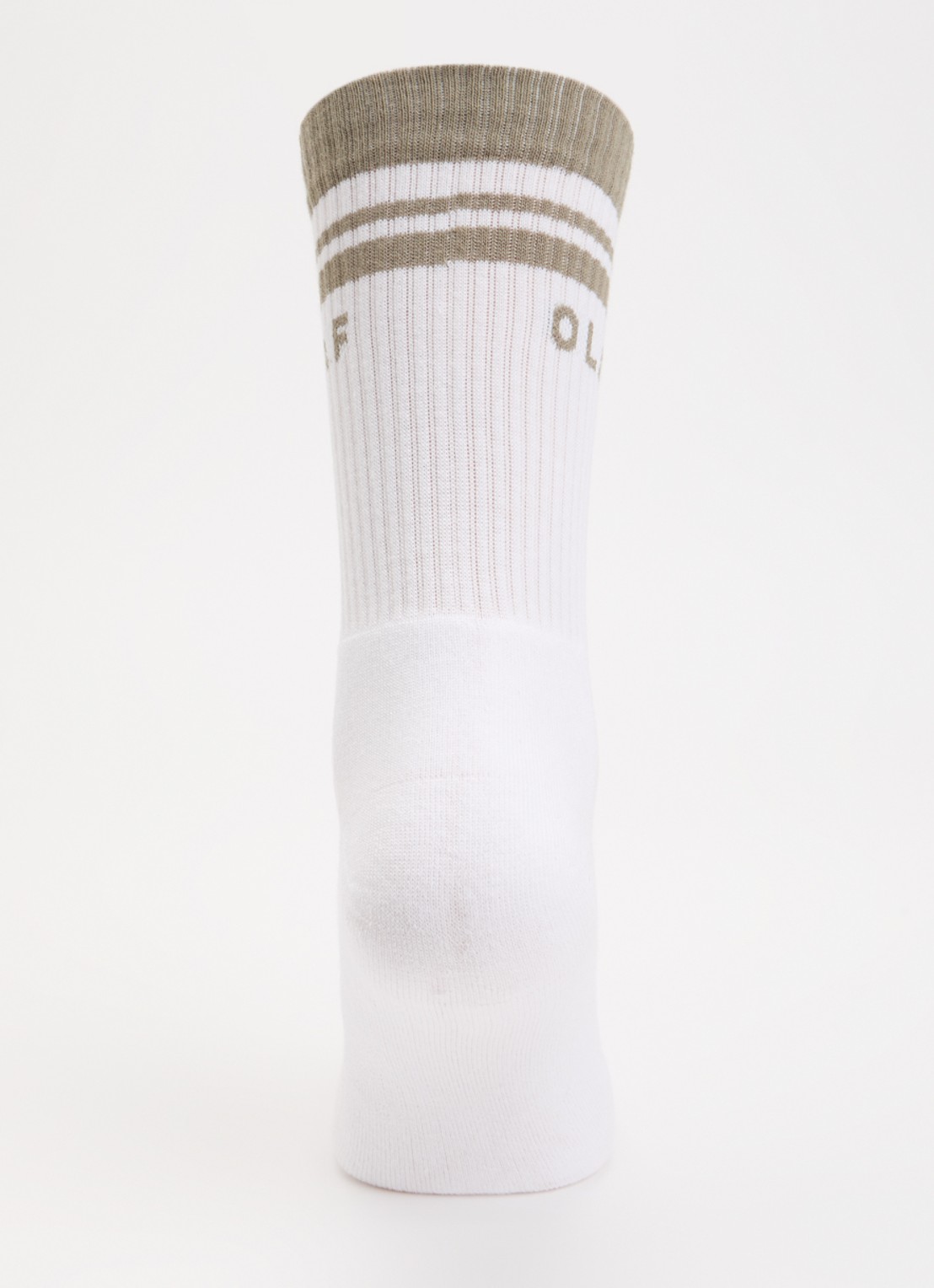 OLAF Varsity sokken in katoenblend  - voorkant 3 wit