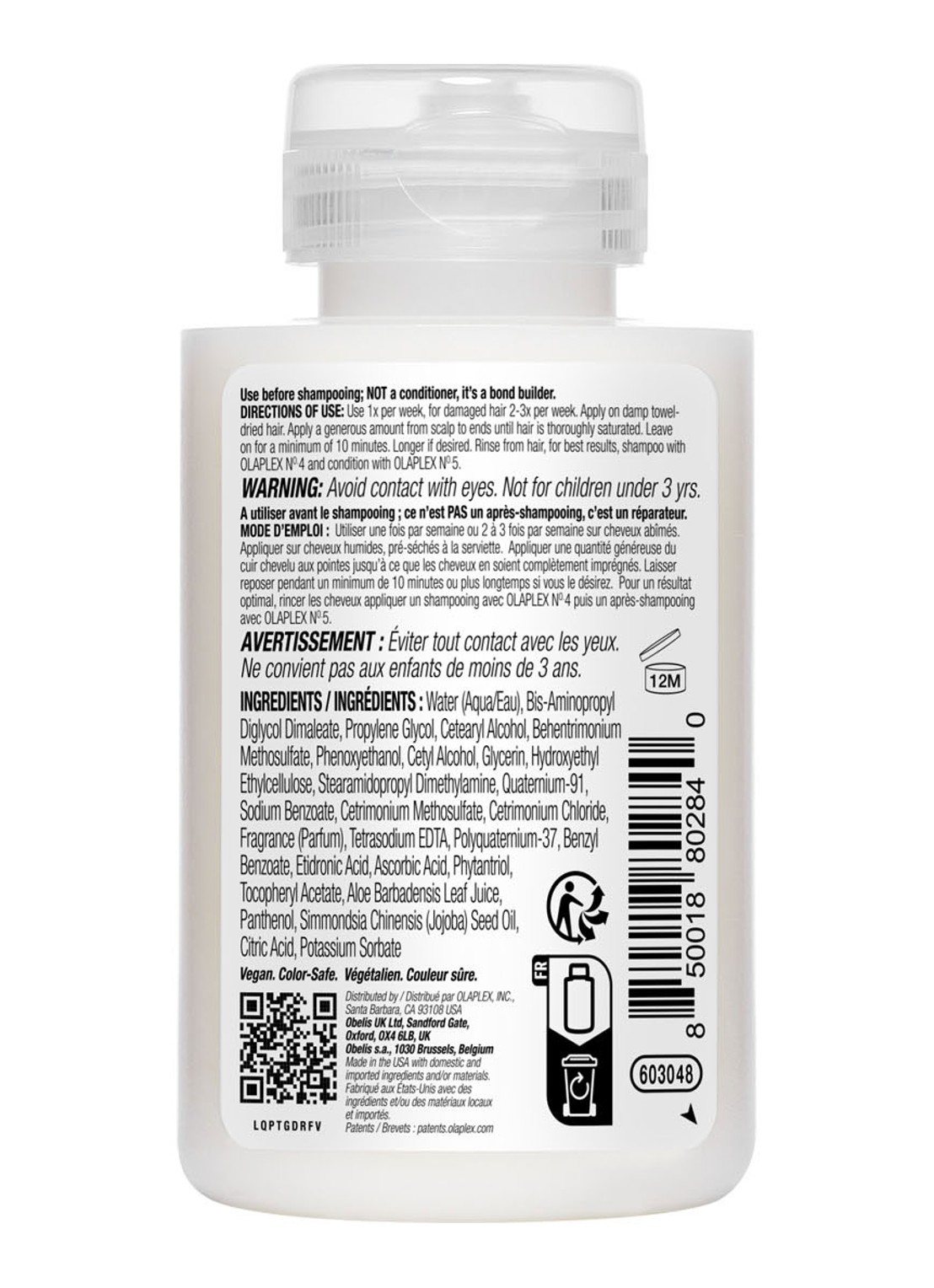 Olaplex No. 3 Hair Perfector - herstellende haarbehandeling - voorkant 3 undefined