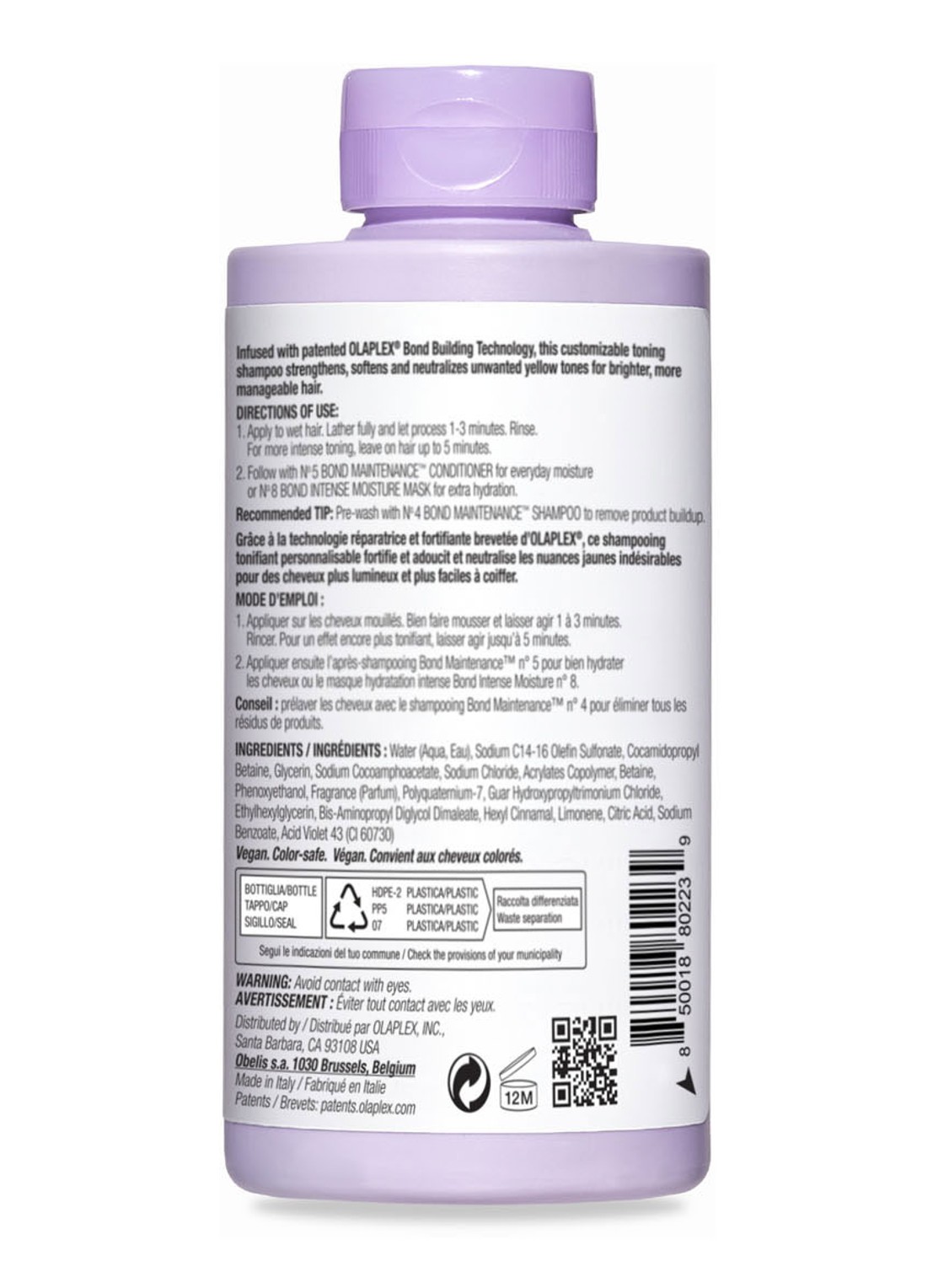 Olaplex No. 4P Blonde Enhancer Toning Shampoo - voorkant 7 undefined