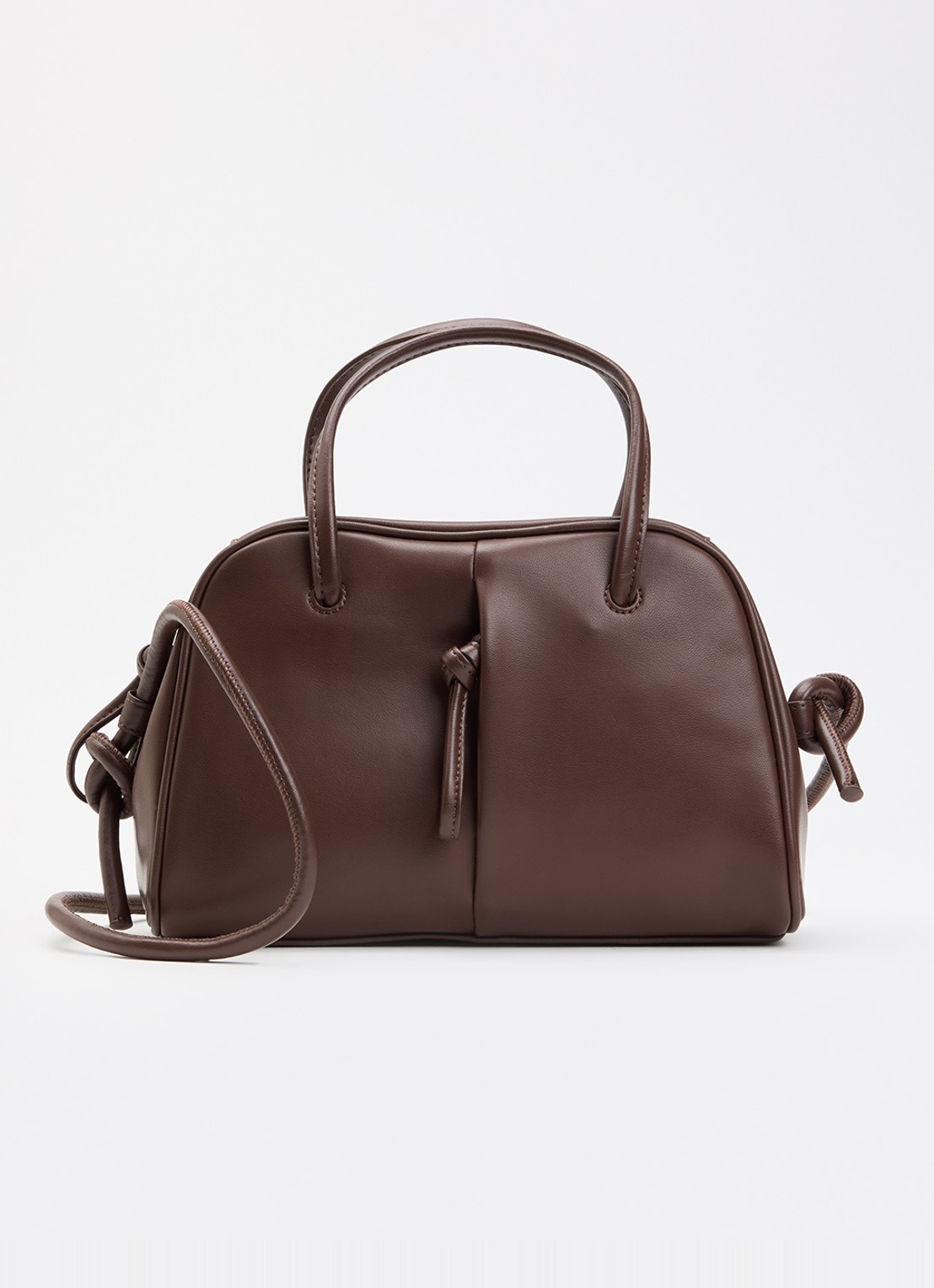 Ölend Mini Brooklyn crossbodytas - voorkant chocoladebruin
