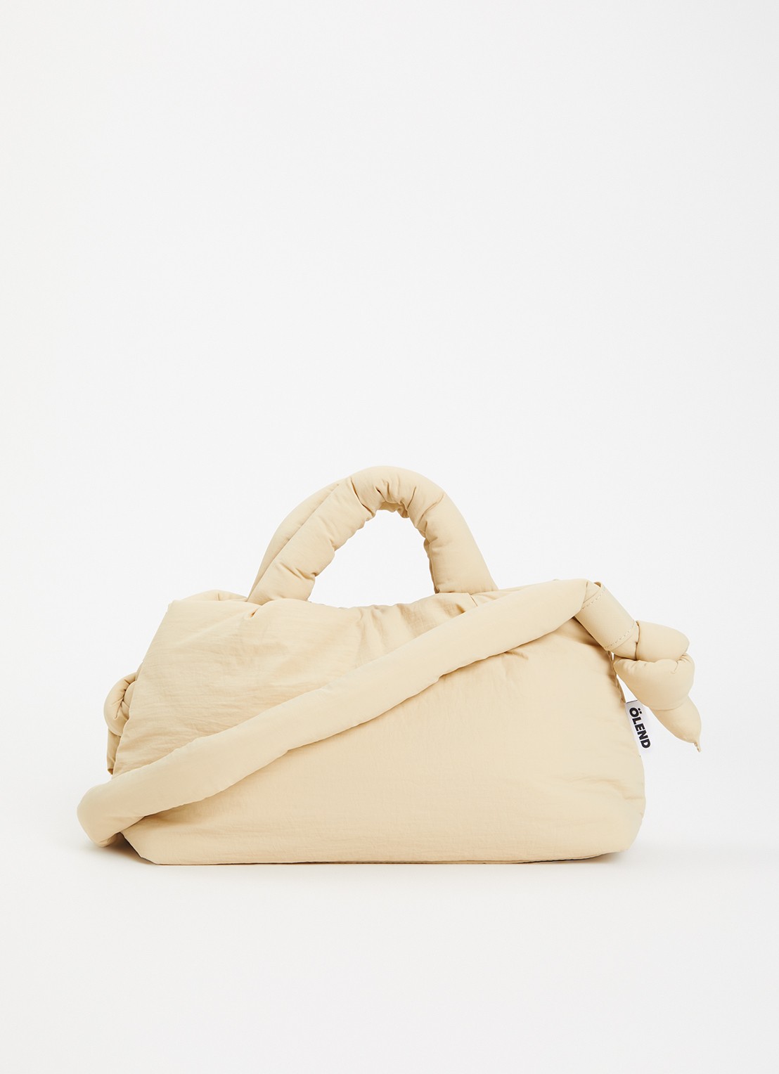 Ölend Mini Ona crossbodytas met afneembare schouderriem - voorkant 4 lichtgeel