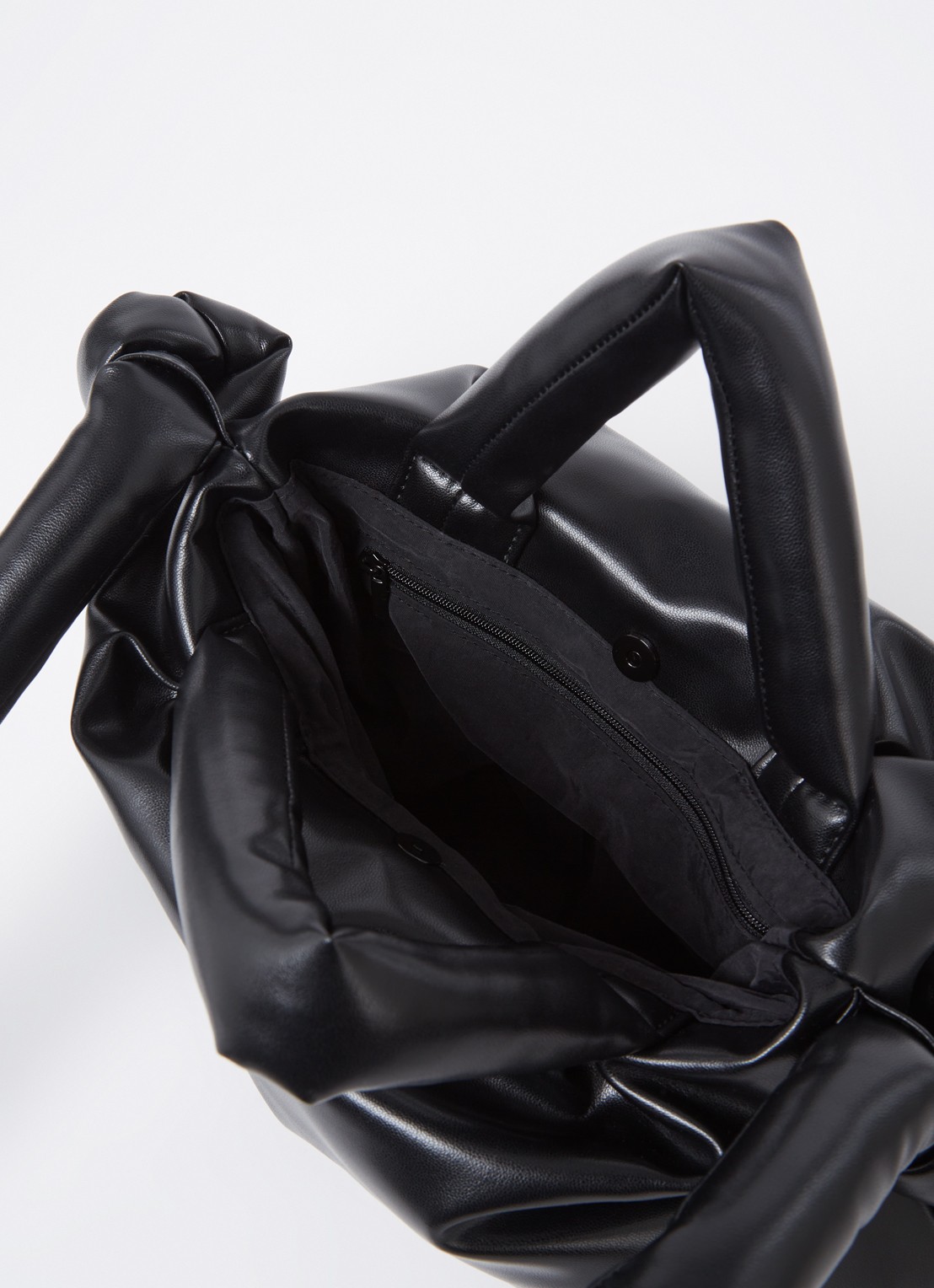 Ölend Mini Ona gewatteerde crossbodytas met afneembare schouderriem - detail 3 zwart