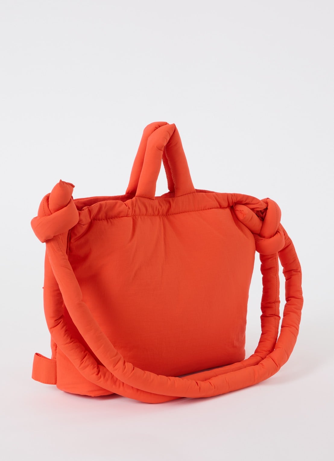Ölend Ona gewatteerde crossbodytas  - achterkant 2 oranjerood