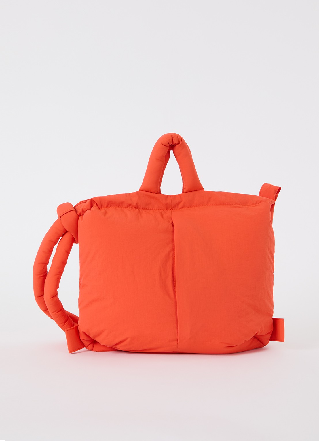 Ölend Ona gewatteerde crossbodytas  - voorkant oranjerood