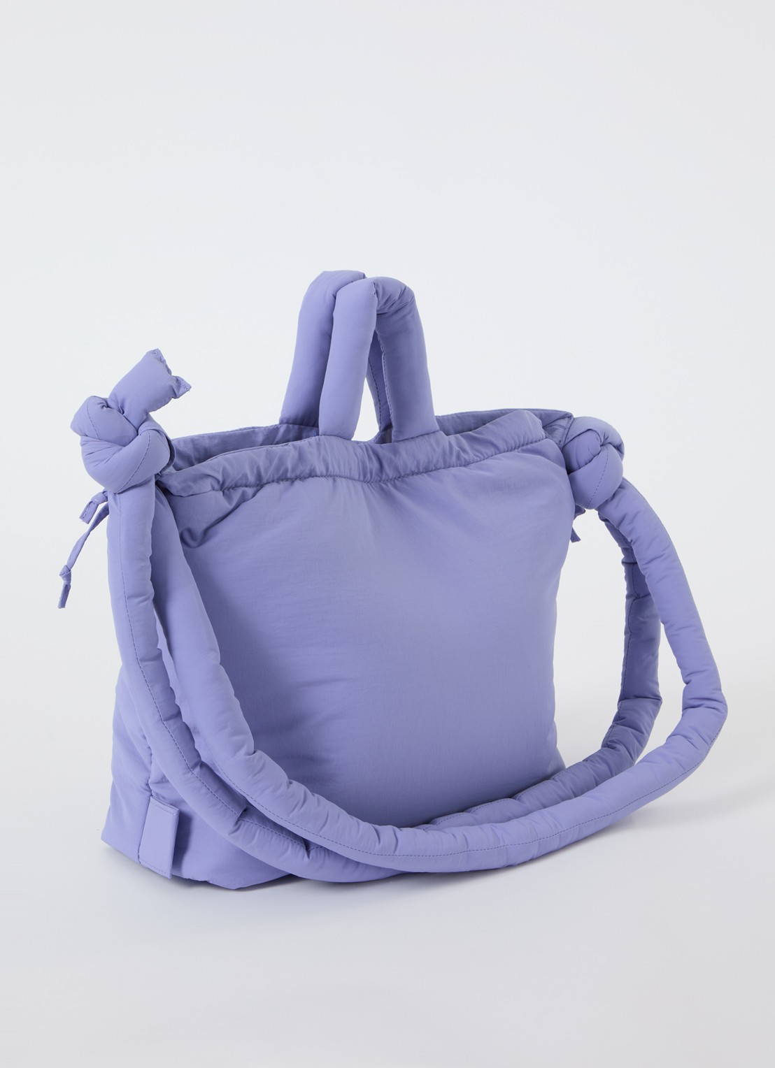 Ölend Ona gewatteerde crossbodytas  - achterkant lavendel