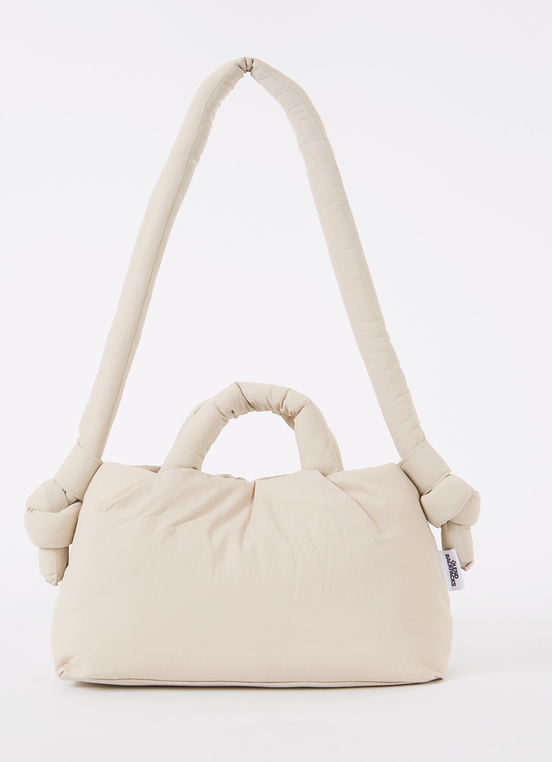 Ölend The Mini Ona handtas met afneembare schouderriem  - voorkant beige