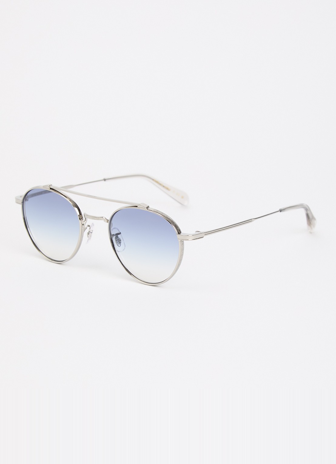 Oliver Peoples Brunner zonnebril OV1223ST - voorkant zilver