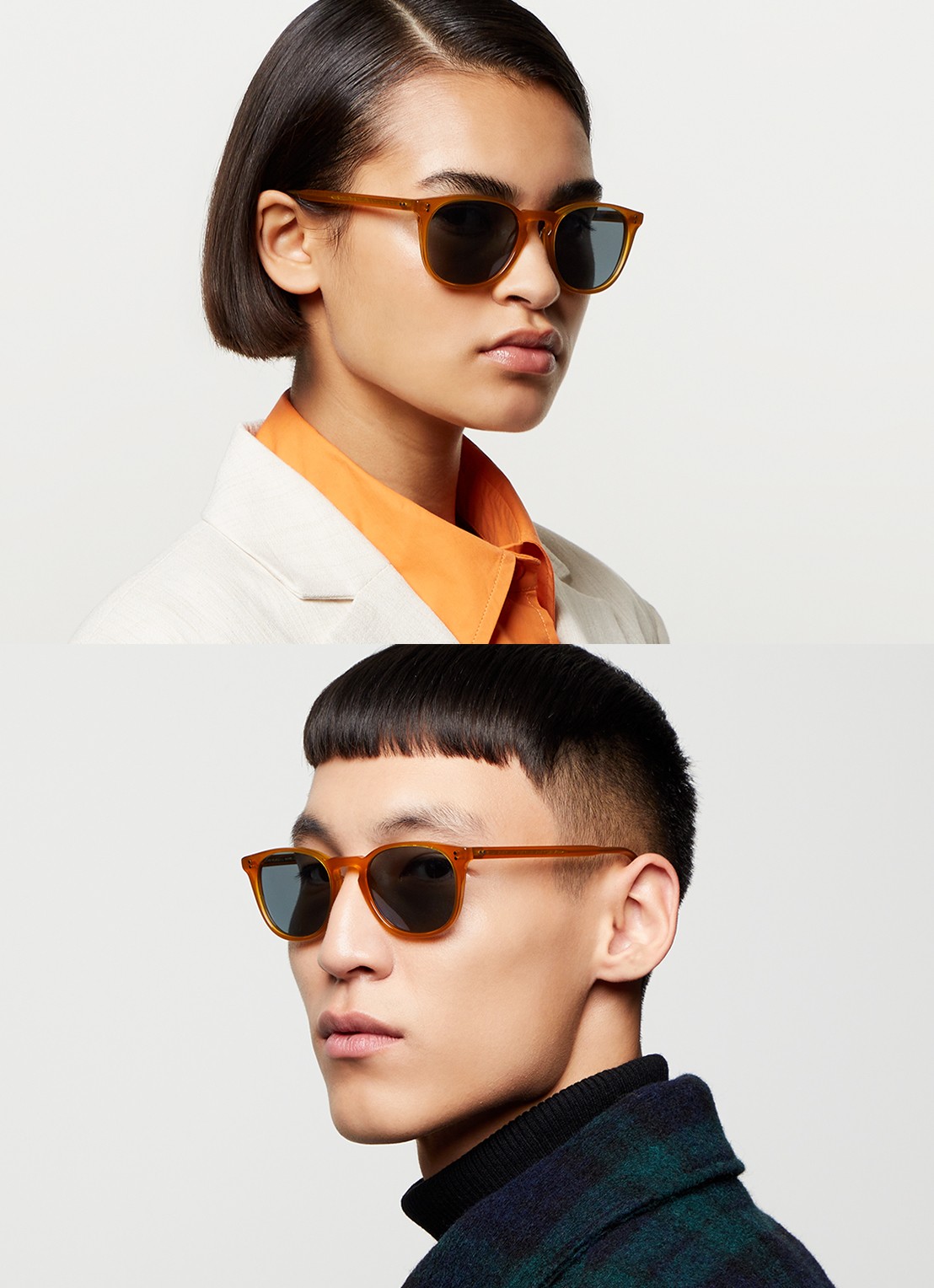 Oliver Peoples Finley Esq. Sun zonnebril OV5298SU - voorkant 2 oranje