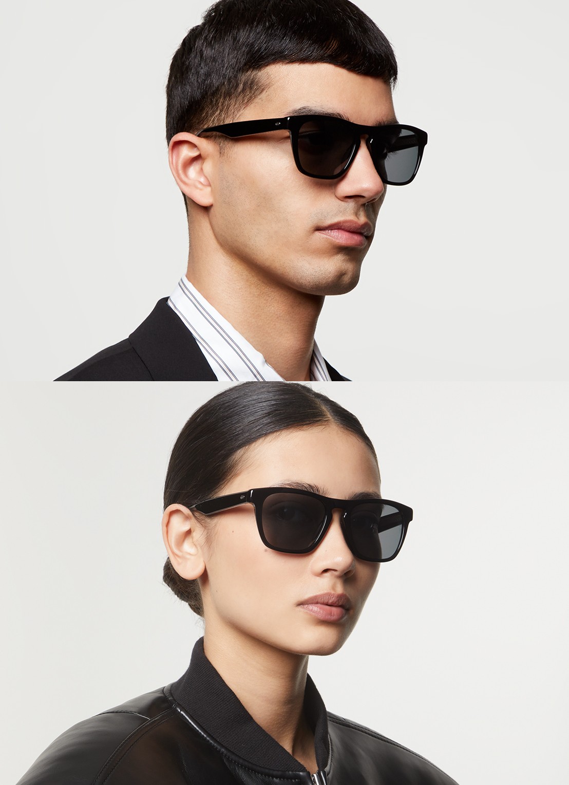 Oliver Peoples R-3 zonnebril gepolariseerd OV5555SU - voorkant 2 zwart