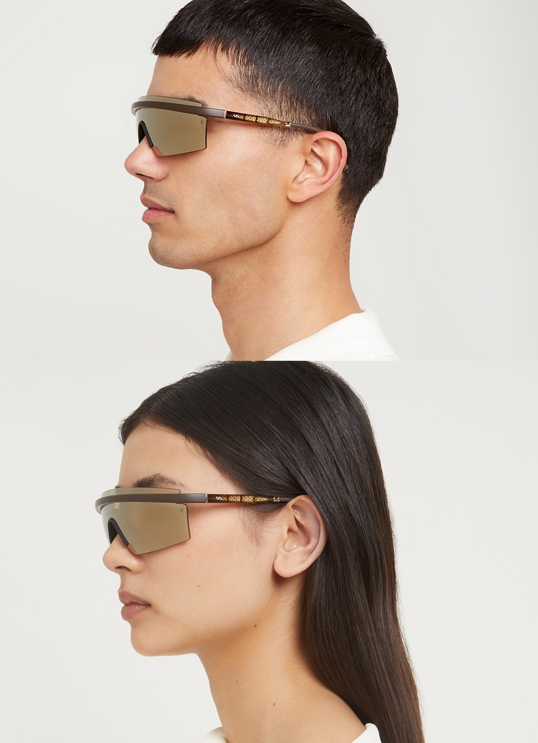 Oliver Peoples R-4 zonnebril OV5556S - voorkant 2 bruin