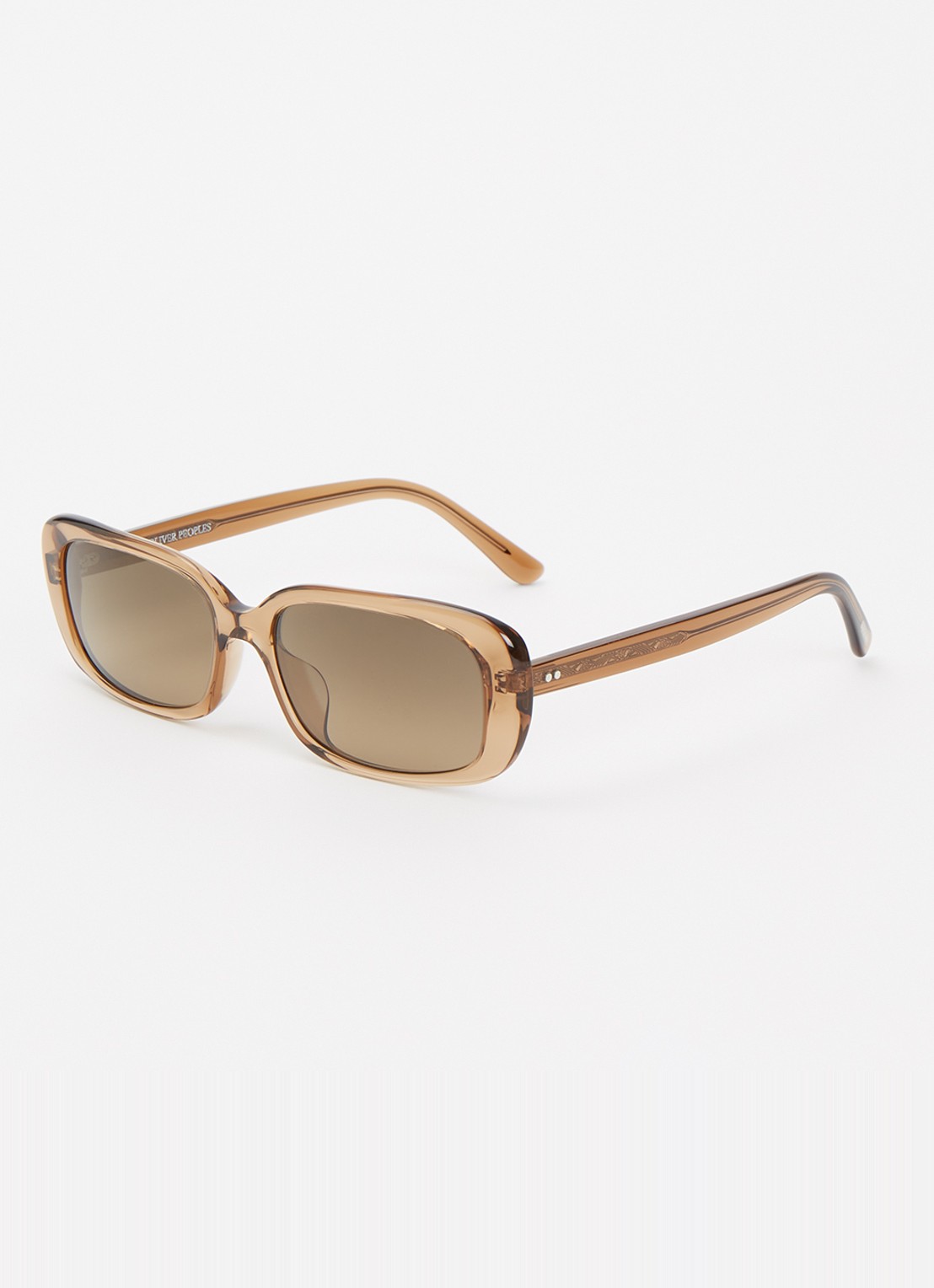 Oliver Peoples Retro zonnebril gepolariseerd OV5633SU - voorkant bruin