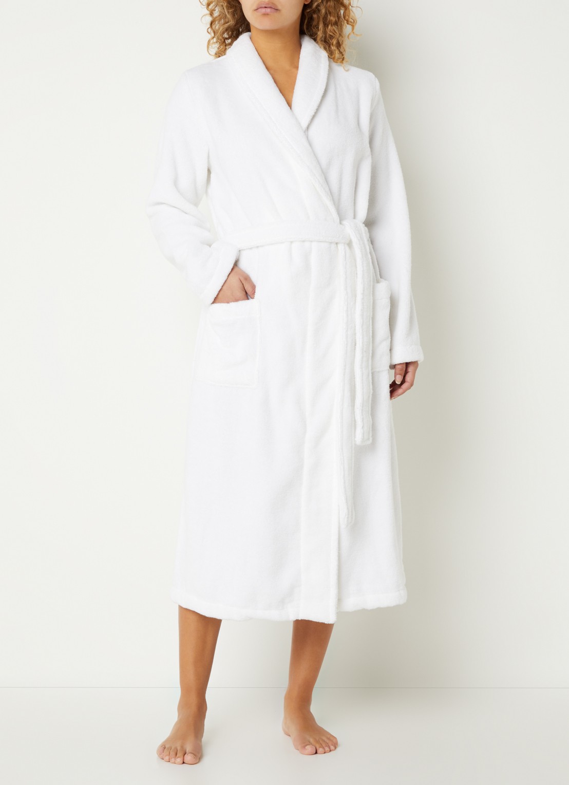 Olivier Desforges Alizee badjas van katoen - unisex - detail 4 wit