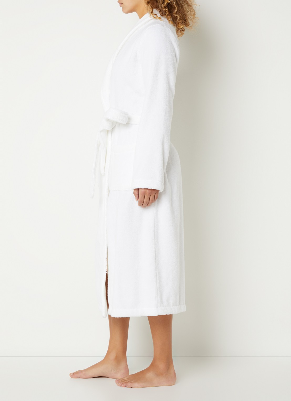 Olivier Desforges Alizee badjas van katoen - unisex - voorkant 3 wit