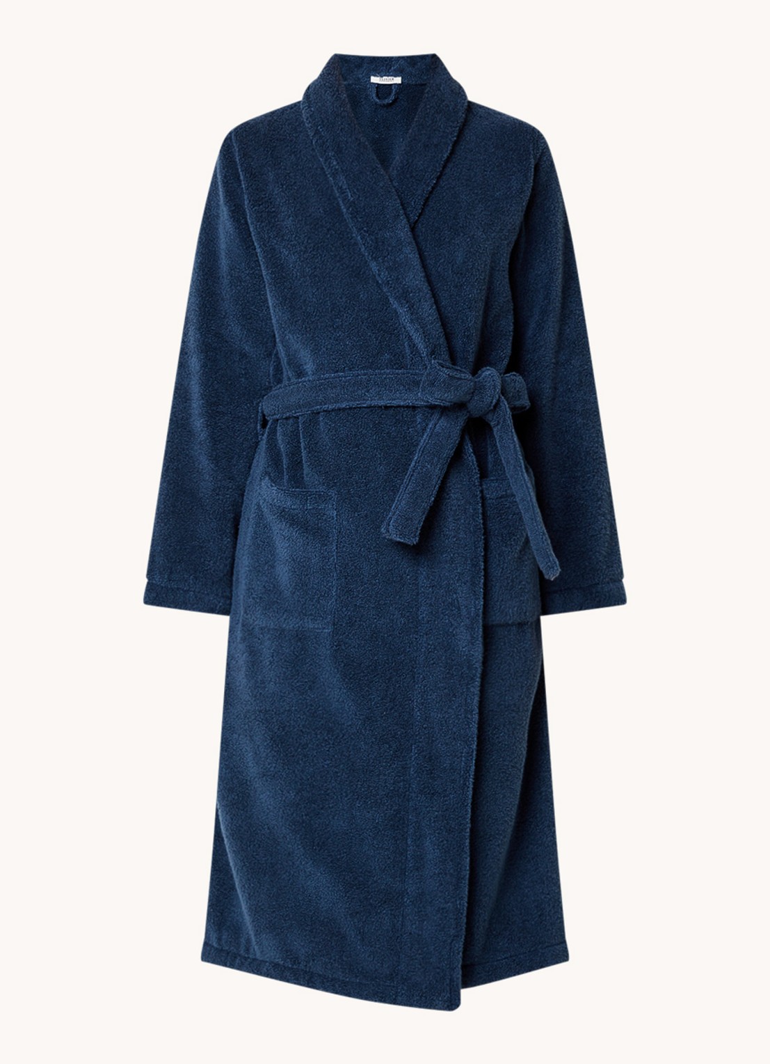 Olivier Desforges Alizee badjas van katoen - unisex - voorkant 4 diepzwart