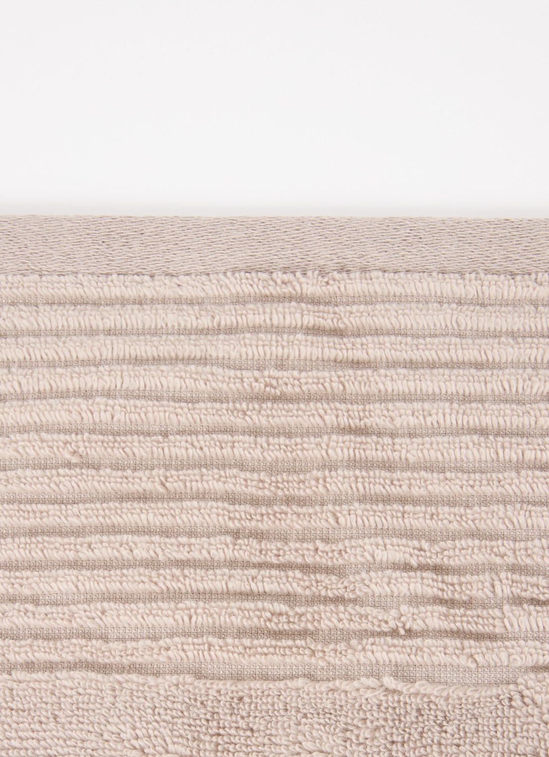 Olivier Desforges Alizee badlaken - 450 gr/m² - 100 x 150 cm - detail taupe