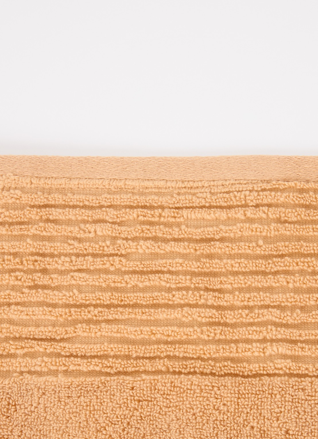 Olivier Desforges Alizee badlaken - 450 gr/m² - 100 x 150 cm - detail abrikoos