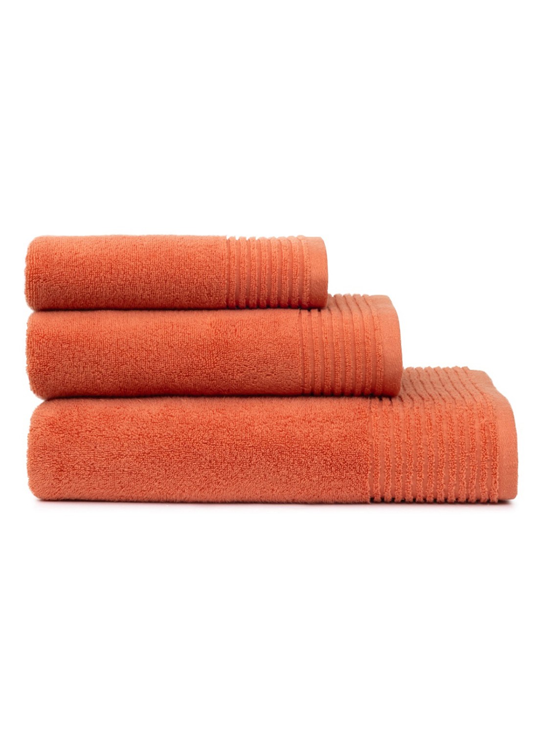 Olivier Desforges Alizee badlaken - 450 gr/m² - 100 x 150 cm - detail 4 oranje