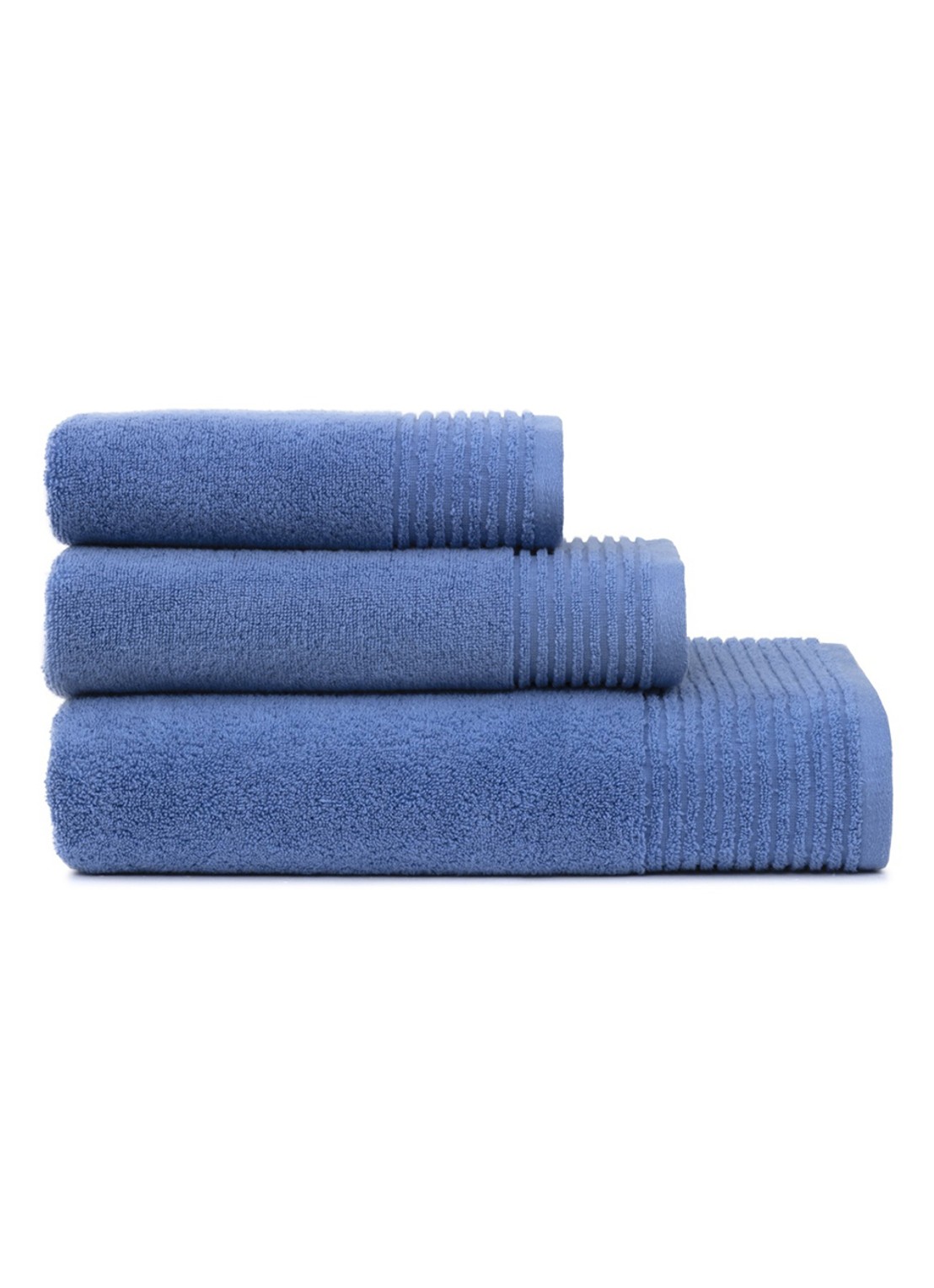Olivier Desforges Alizee badlaken - 450 gr/m² - 100 x 150 cm - detail blauw