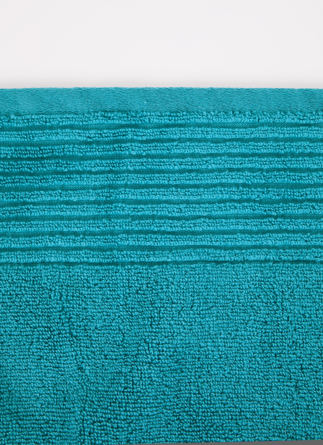 Olivier Desforges Alizee badlaken van katoen 450 gr/m2 - 70 x 140 cm - detail aquablauw