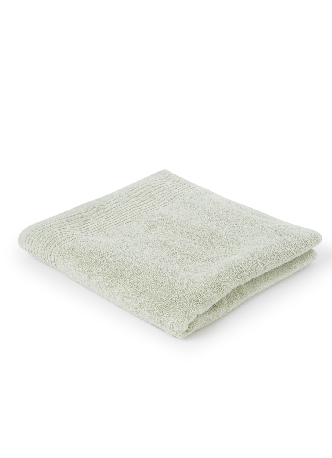 Olivier Desforges Alizee badlaken van katoen 450 gr/m2 - 70 x 140 cm - voorkant 2 lindegroen