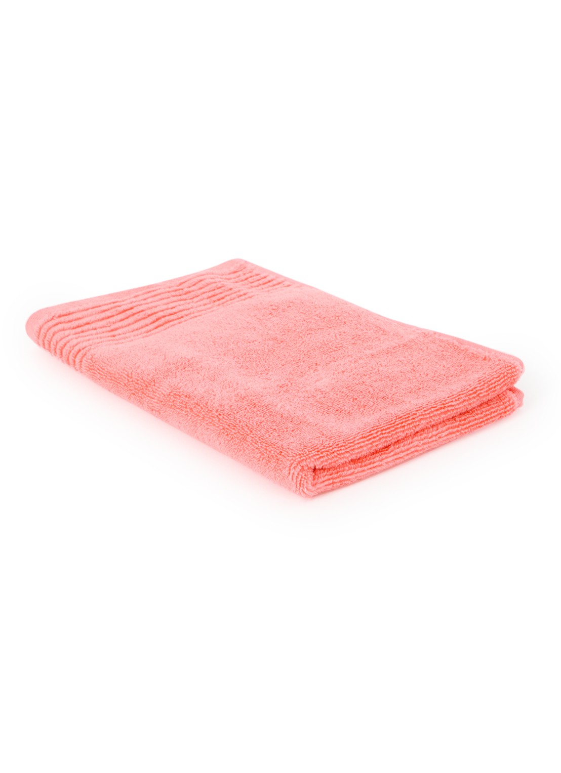 Olivier Desforges Alizee gastendoek - 450 gr/m² - 40 x 60 cm - voorkant 2 koraalroze
