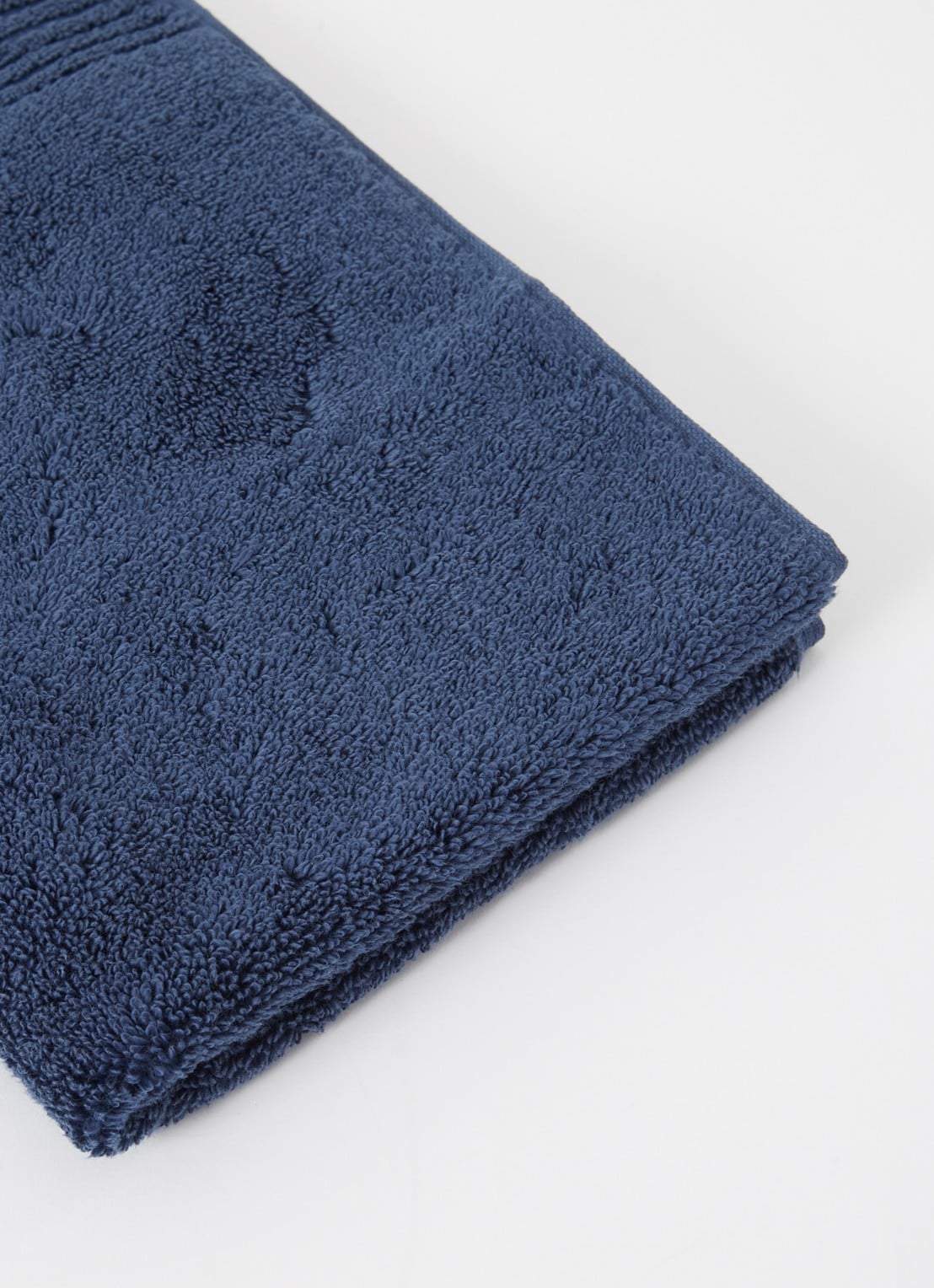 Olivier Desforges Alizee gastendoek - 450 gr/m² - 40 x 60 cm - voorkant 2 donkerblauw