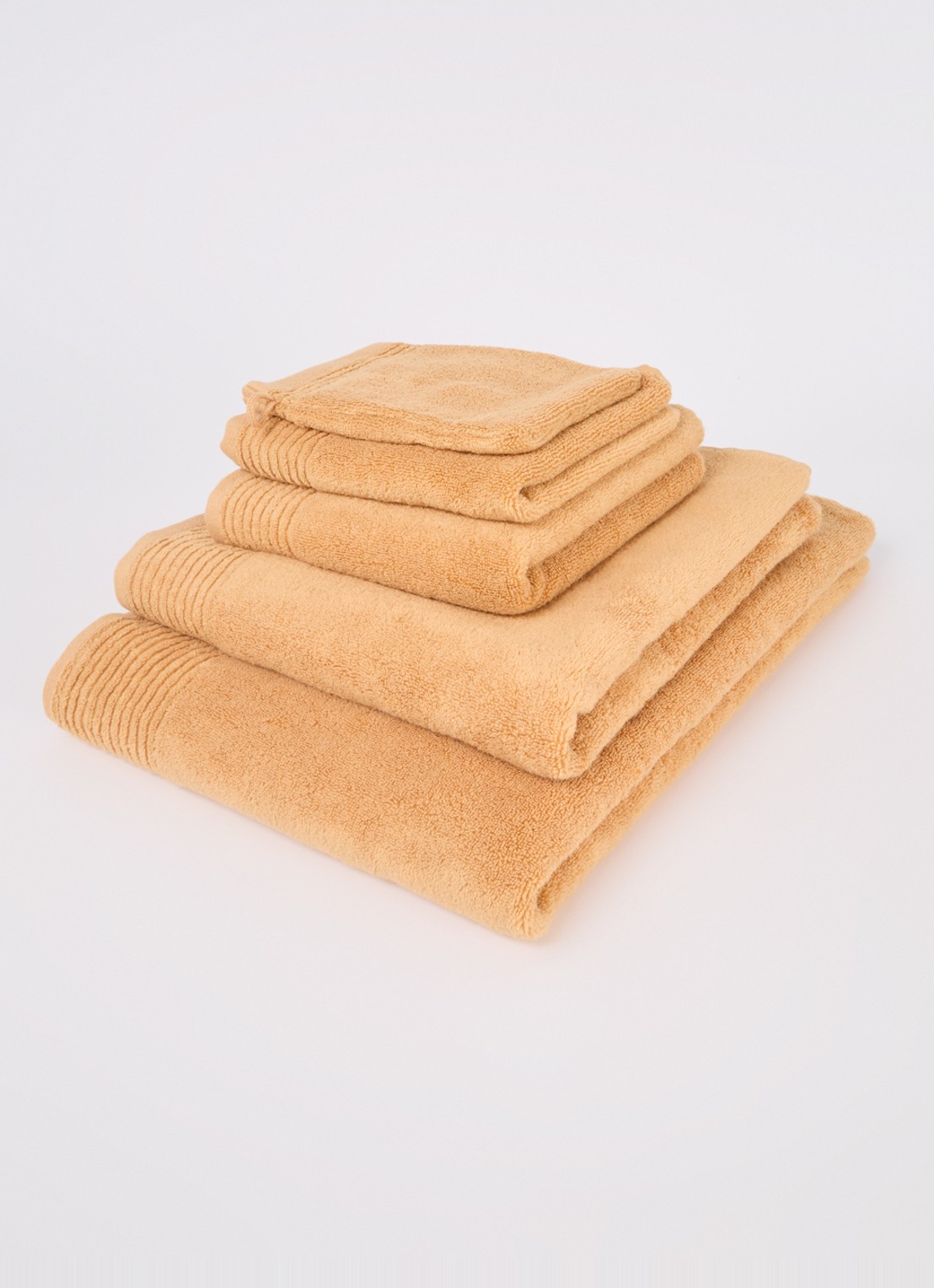Olivier Desforges Alizee gastendoek - 450 gr/m² - 40 x 60 cm - voorkant 3 abrikoos