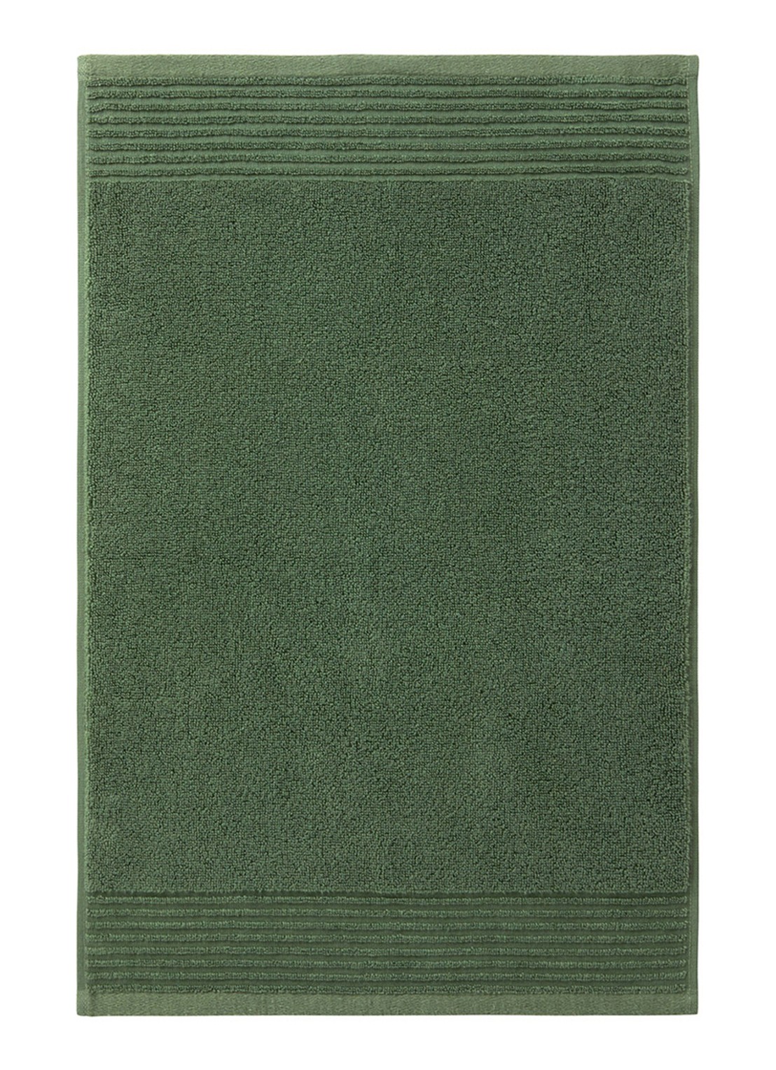 Olivier Desforges Alizee gastendoek - 450 gr/m² - 40 x 60 cm - voorkant 3 olijfgroen