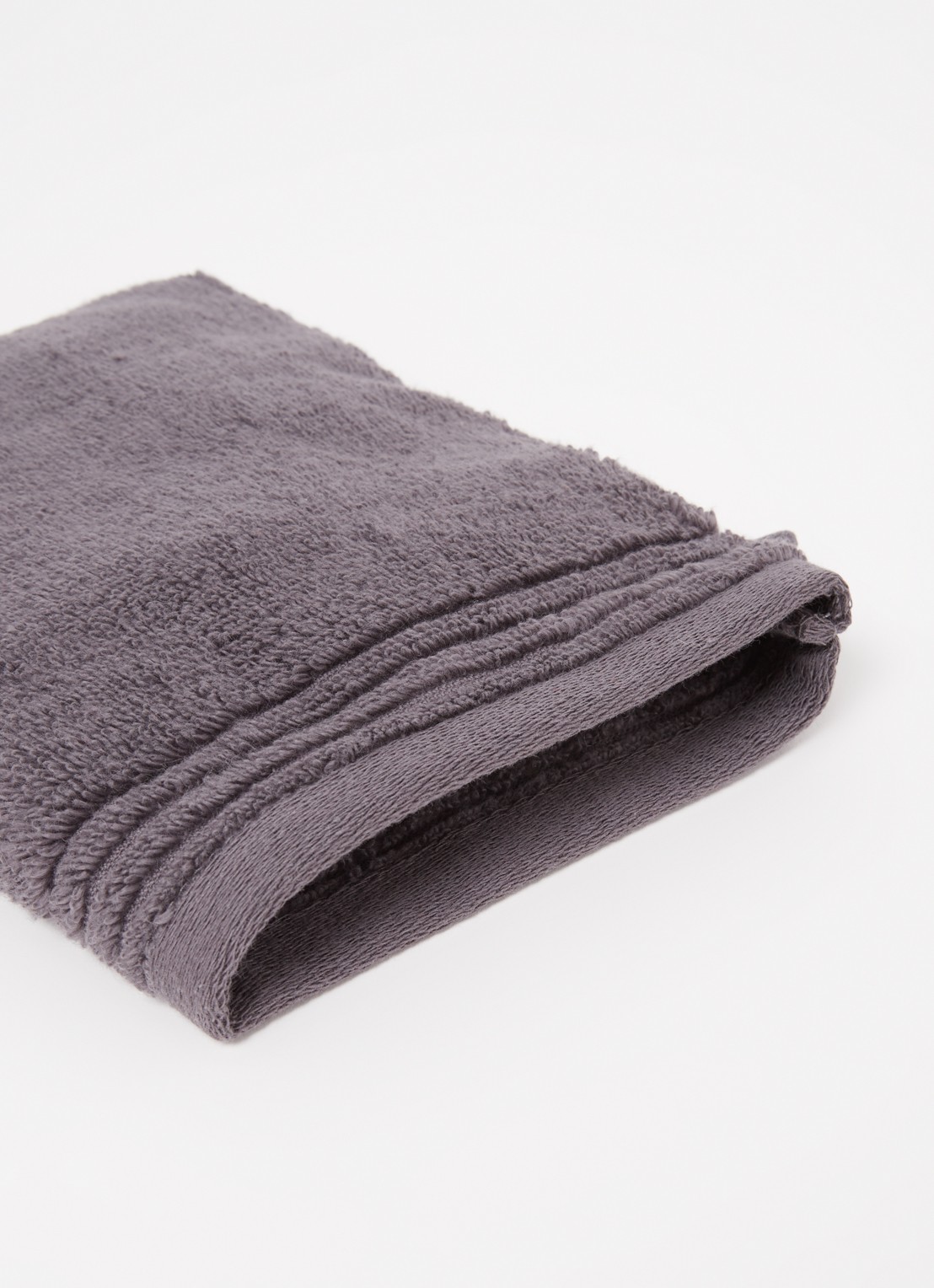 Olivier Desforges Alizee washand - 885 gr/m2 - 15 x 21 cm - detail 2 antraciet